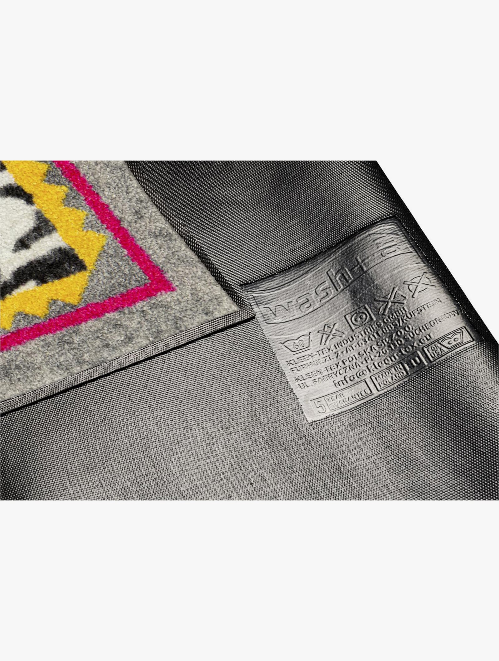 wash+dry by Kleen-Tex Fußmatte - mint-pink-gemustert