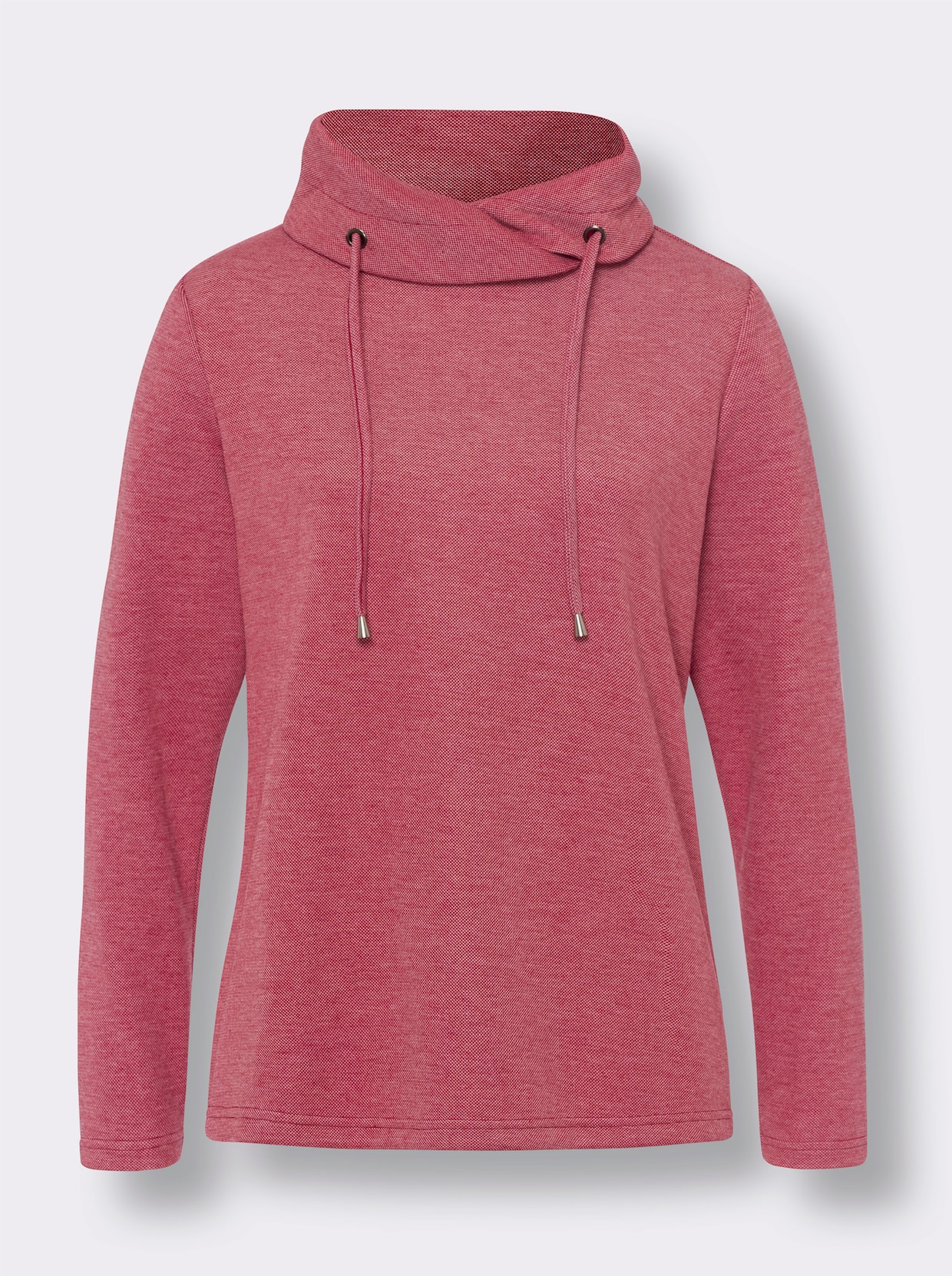 Sweatshirt - rood gemêleerd