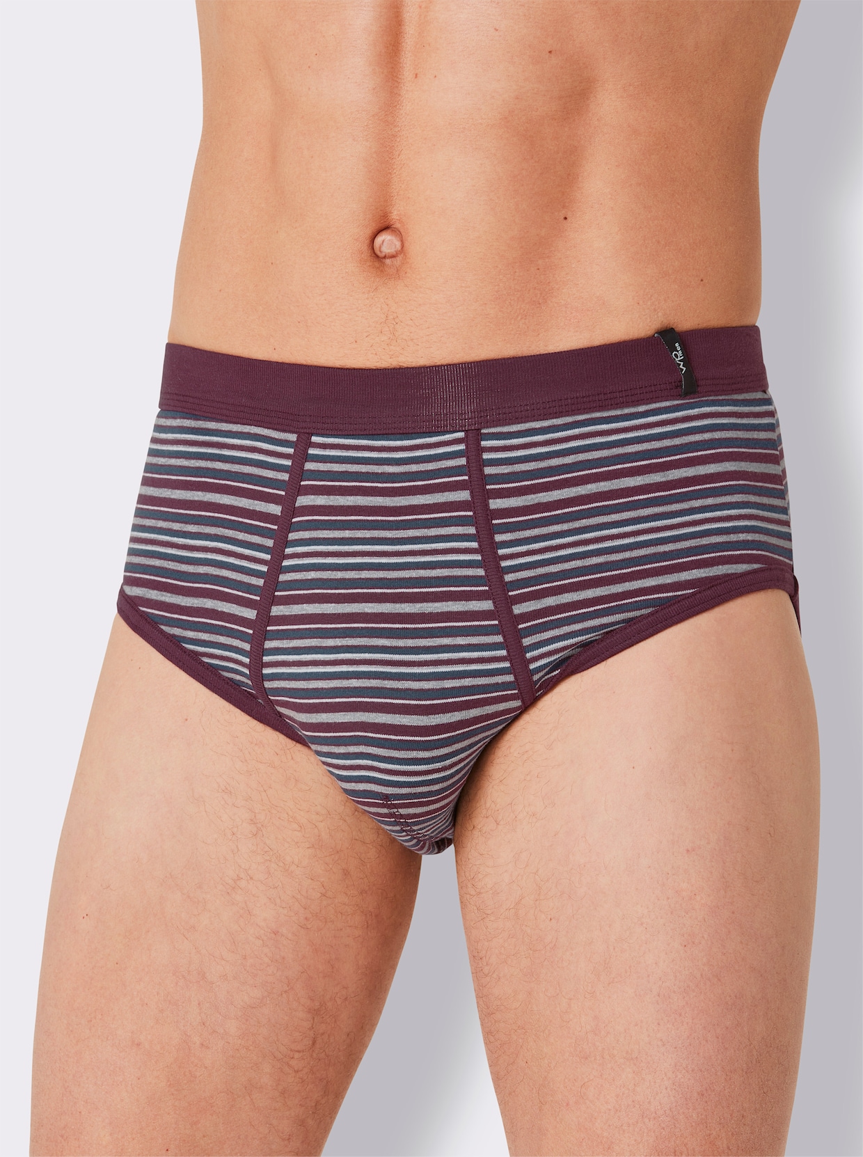 wäschepur men Slip - topas + dunkelblau + burgund