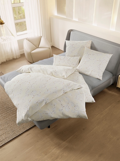 Dormisette Bettwäsche - champagner-beige-bedruckt