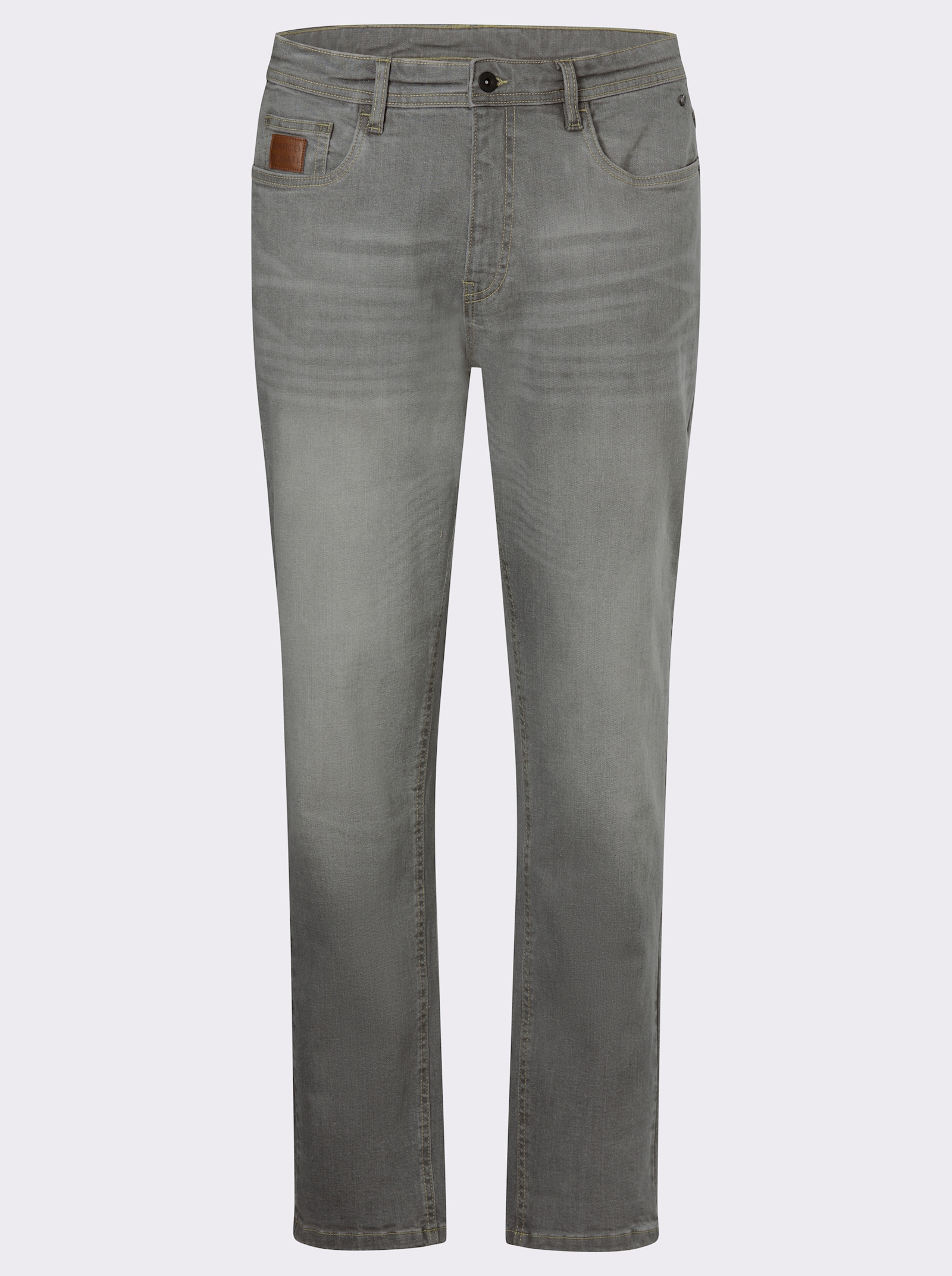 Marco Donati 5-Pocket-Jeans mit kontrastfarbenen Nähten - grey denim