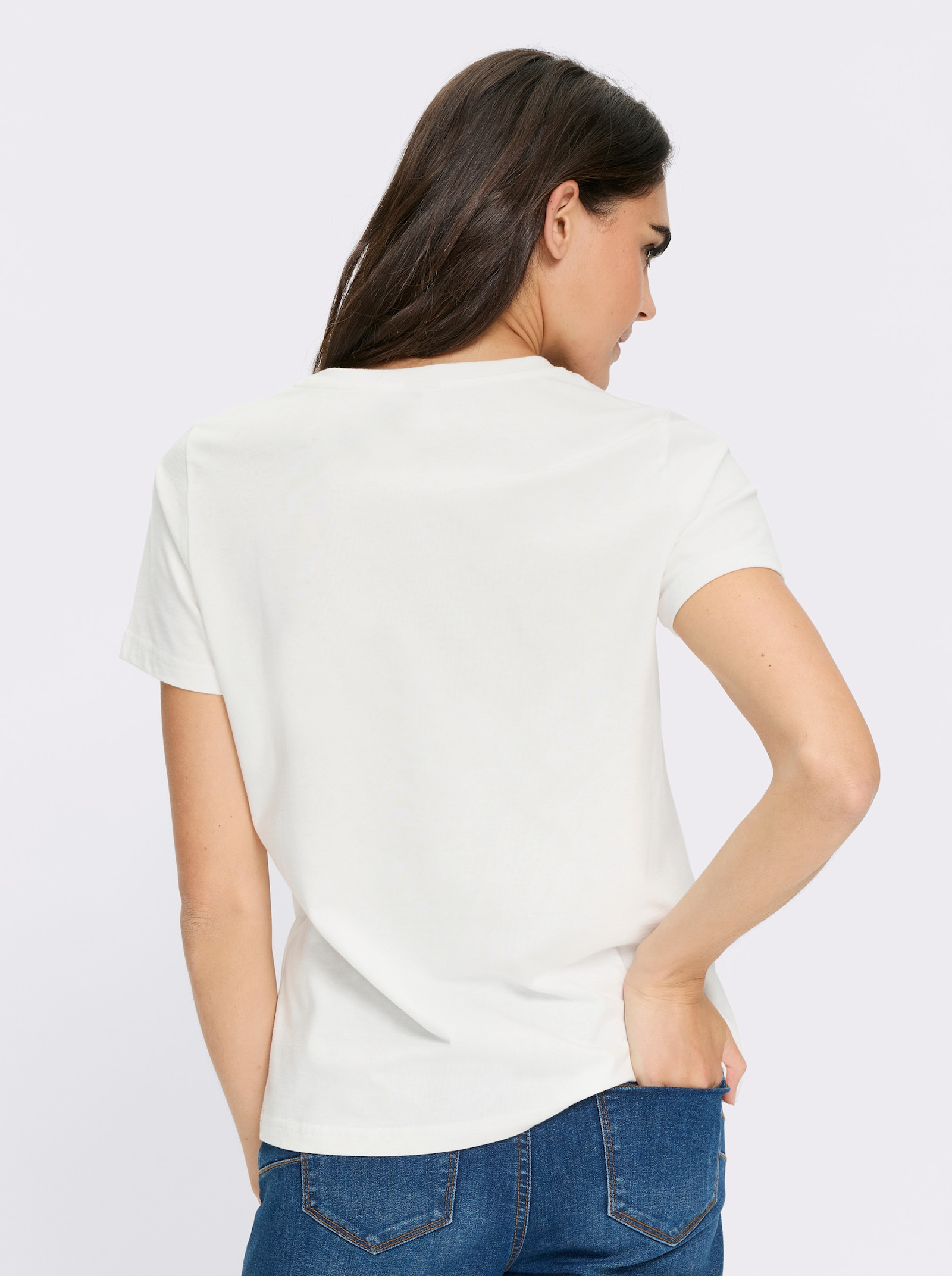 heine Shirt mit Schriftzug - ecru