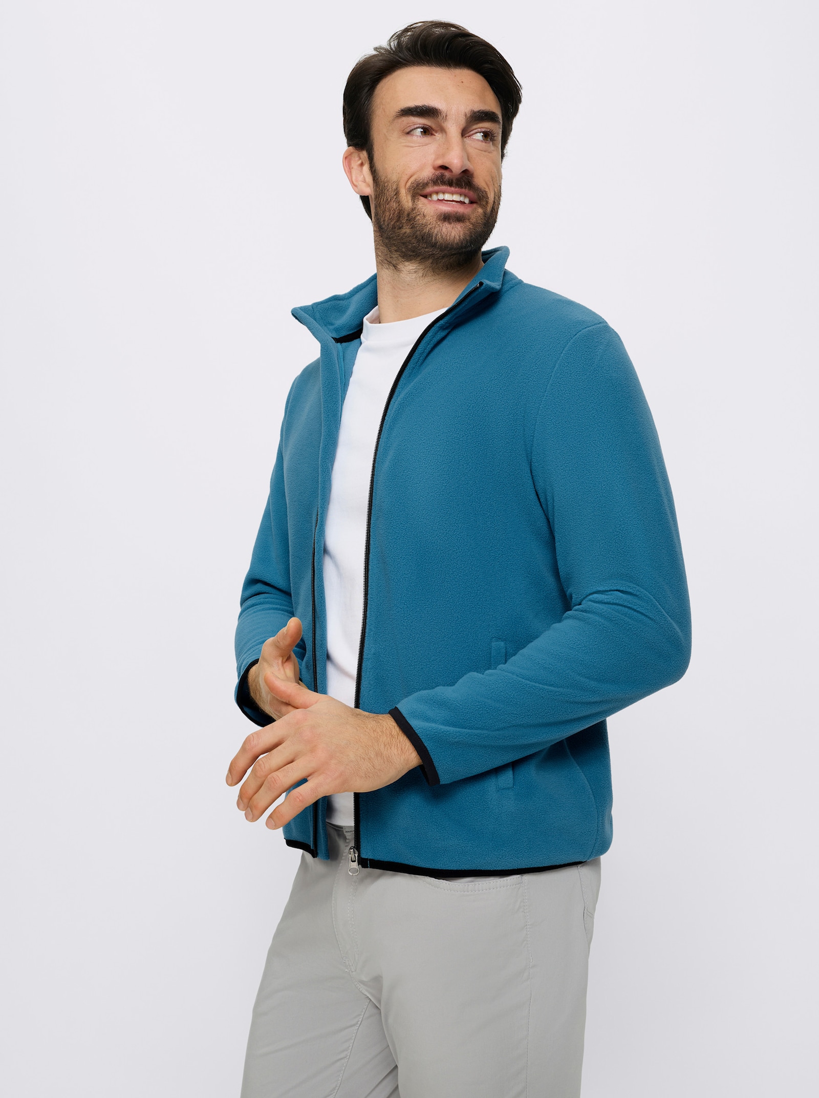 Catamaran Fleecejacke - topas + schwarz