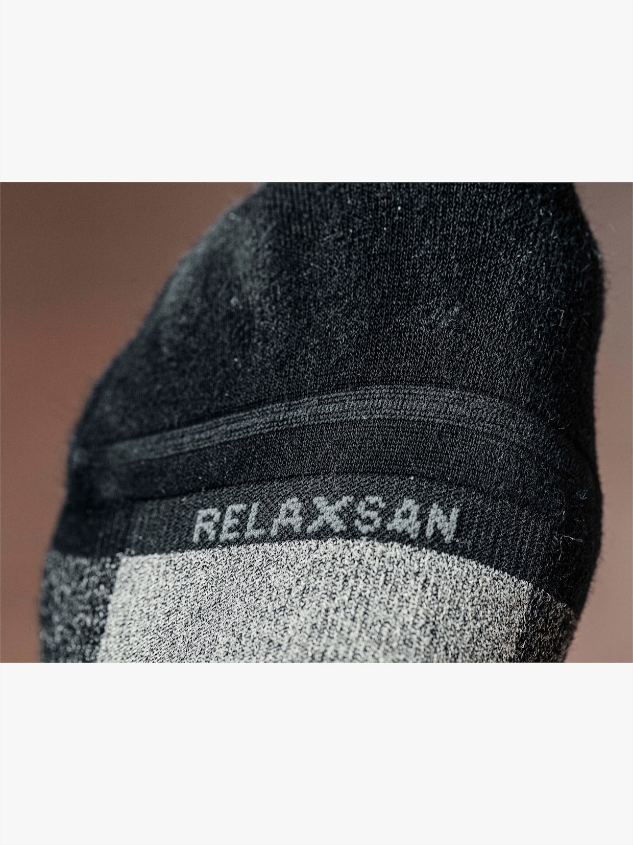 Kompressionsstrümpfe mit Baumwoll-Frottee - schwarz