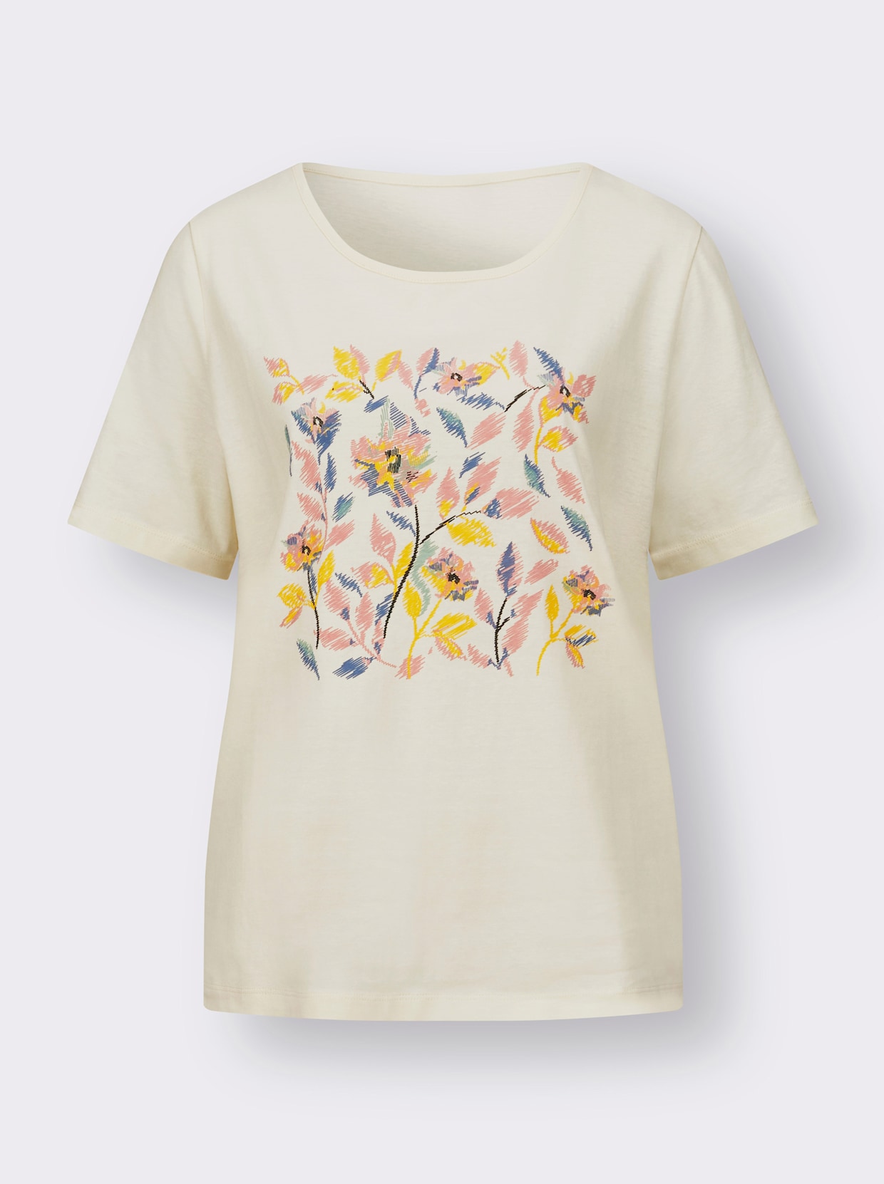 Shirt met korte mouwen - champagne/rozenkwarts