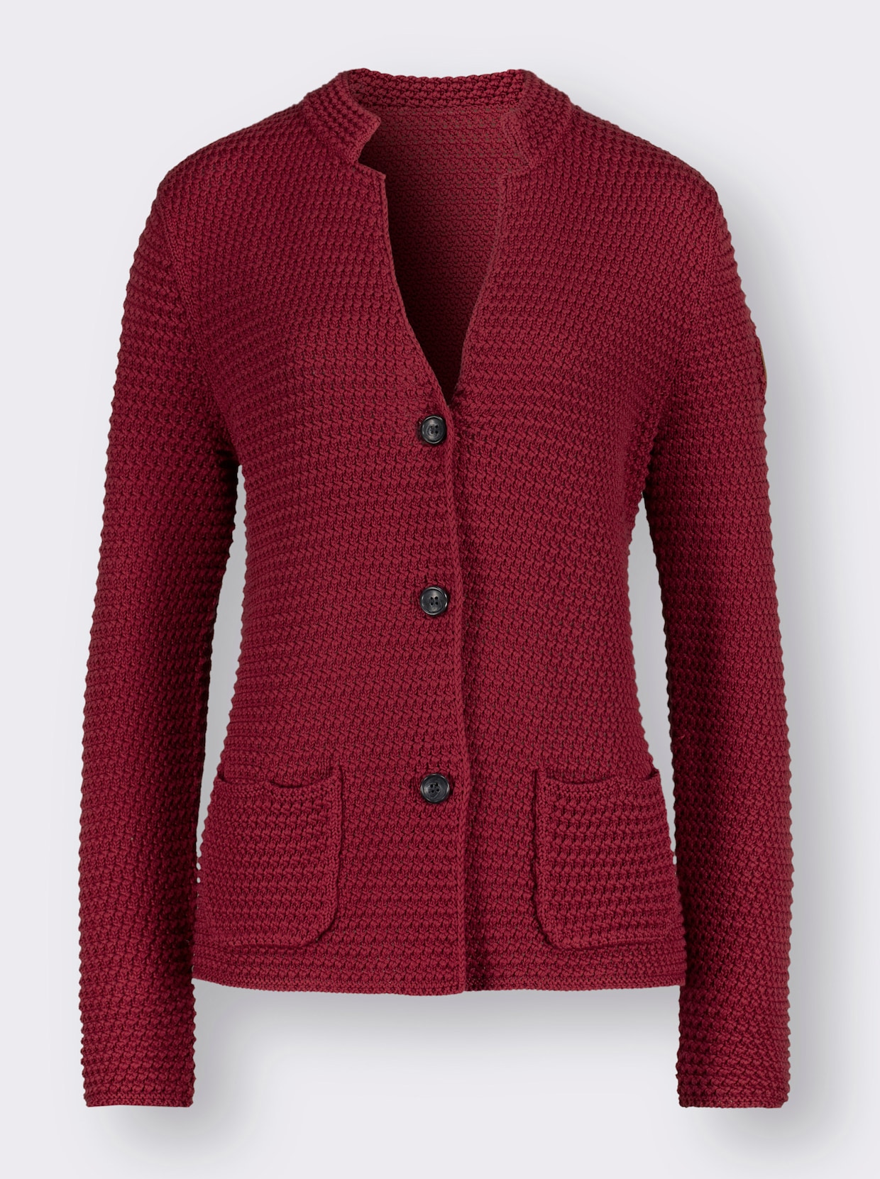 Veste en tricot - cerise