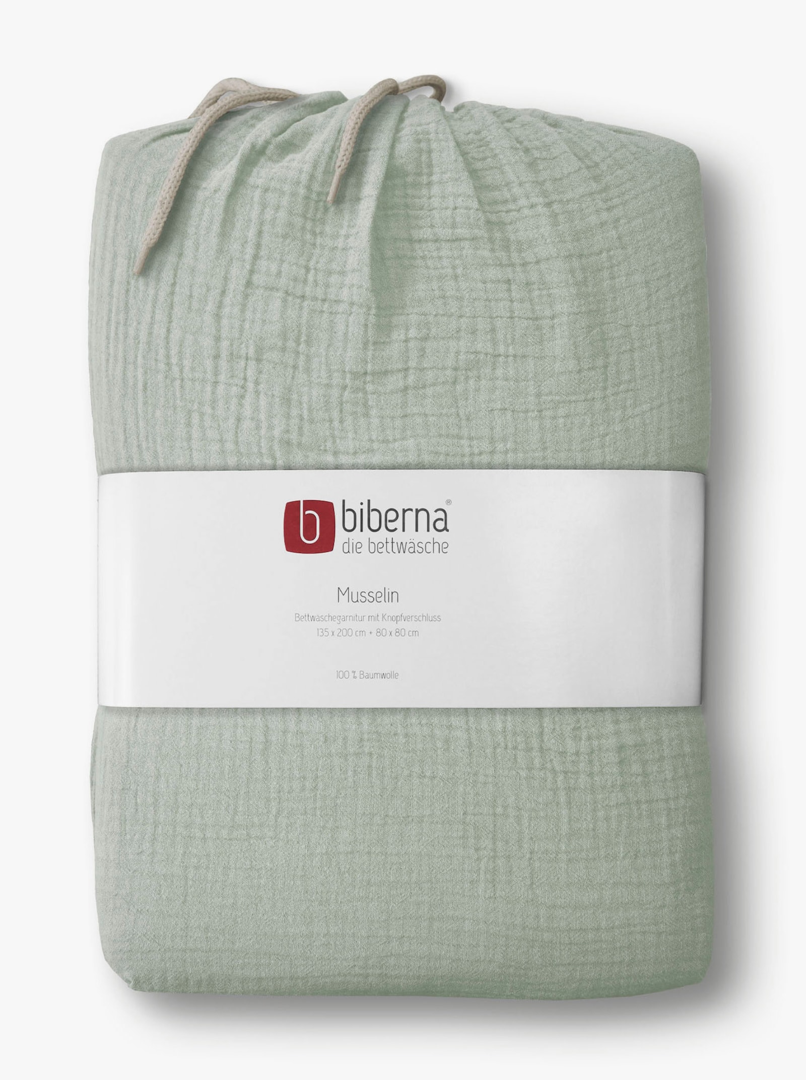 Biberna Bettwäsche - hellgrün