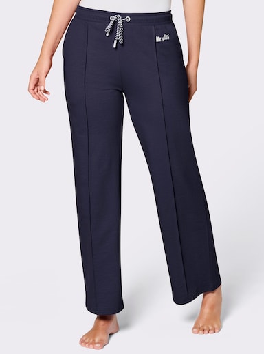 feel good Dehnbund-Hose in weiter Form - marine-weiß