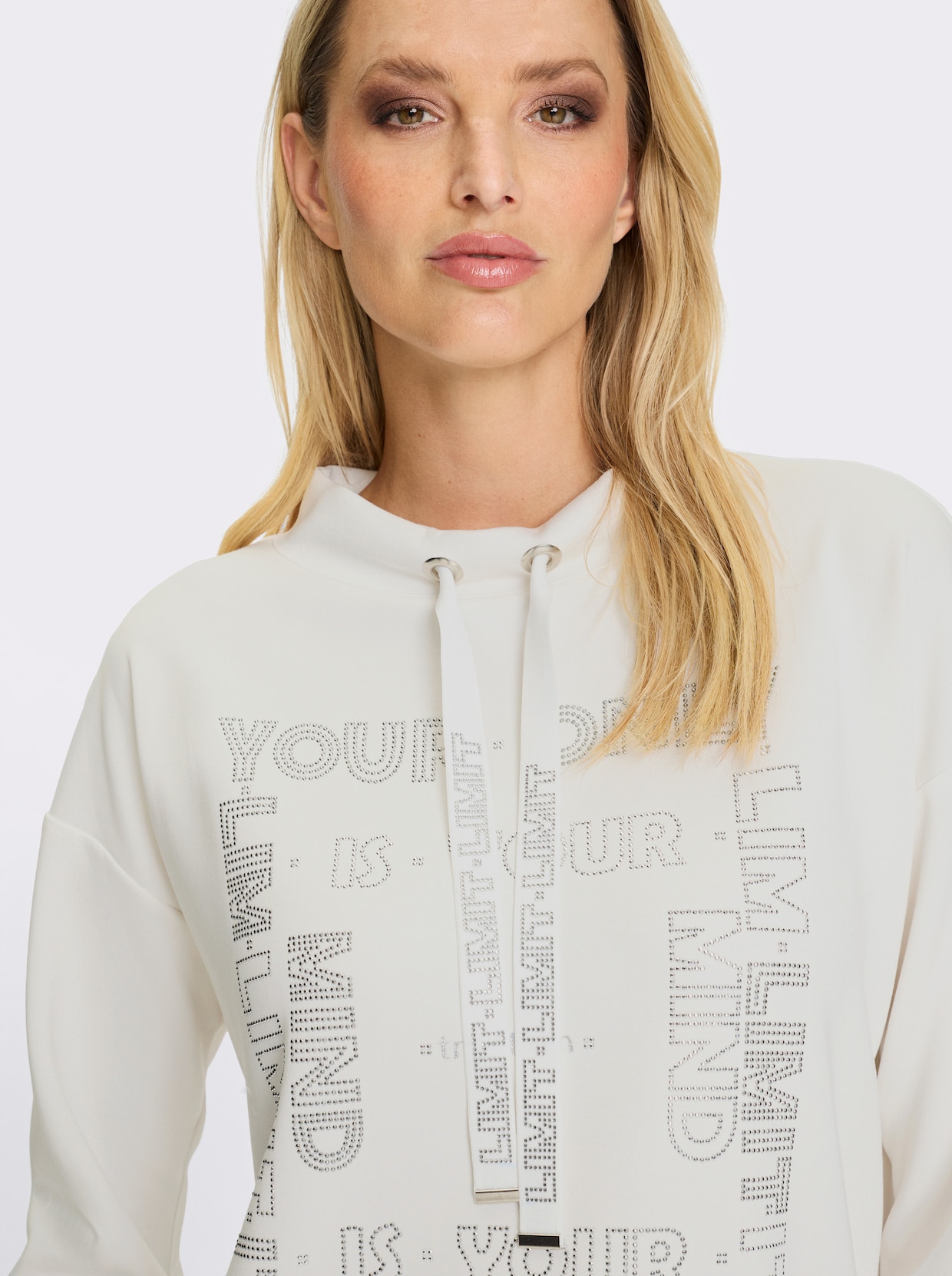 heine Stehkragenshirt - ecru