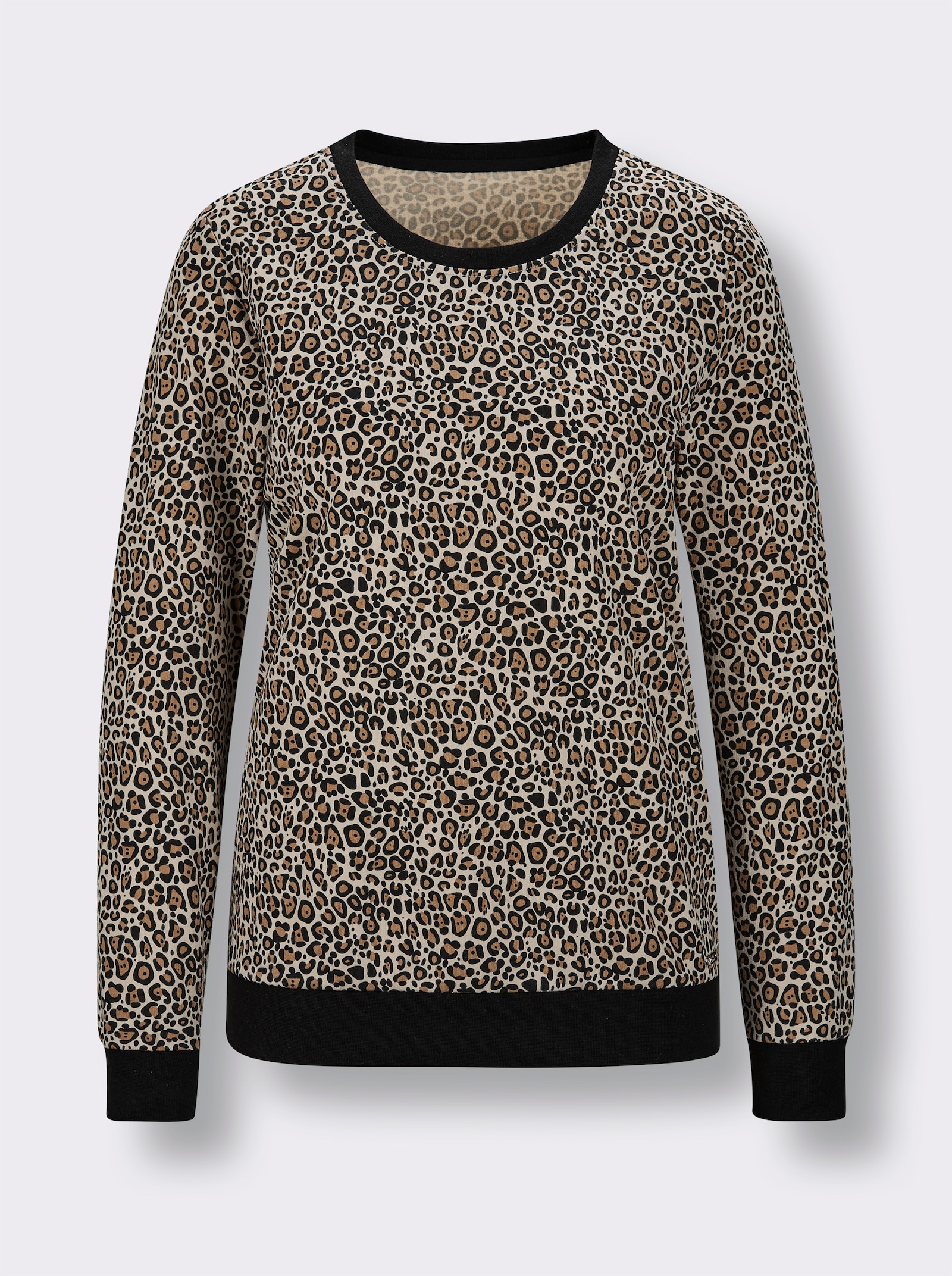 feel good Shirt - sand-schwarz-bedruckt