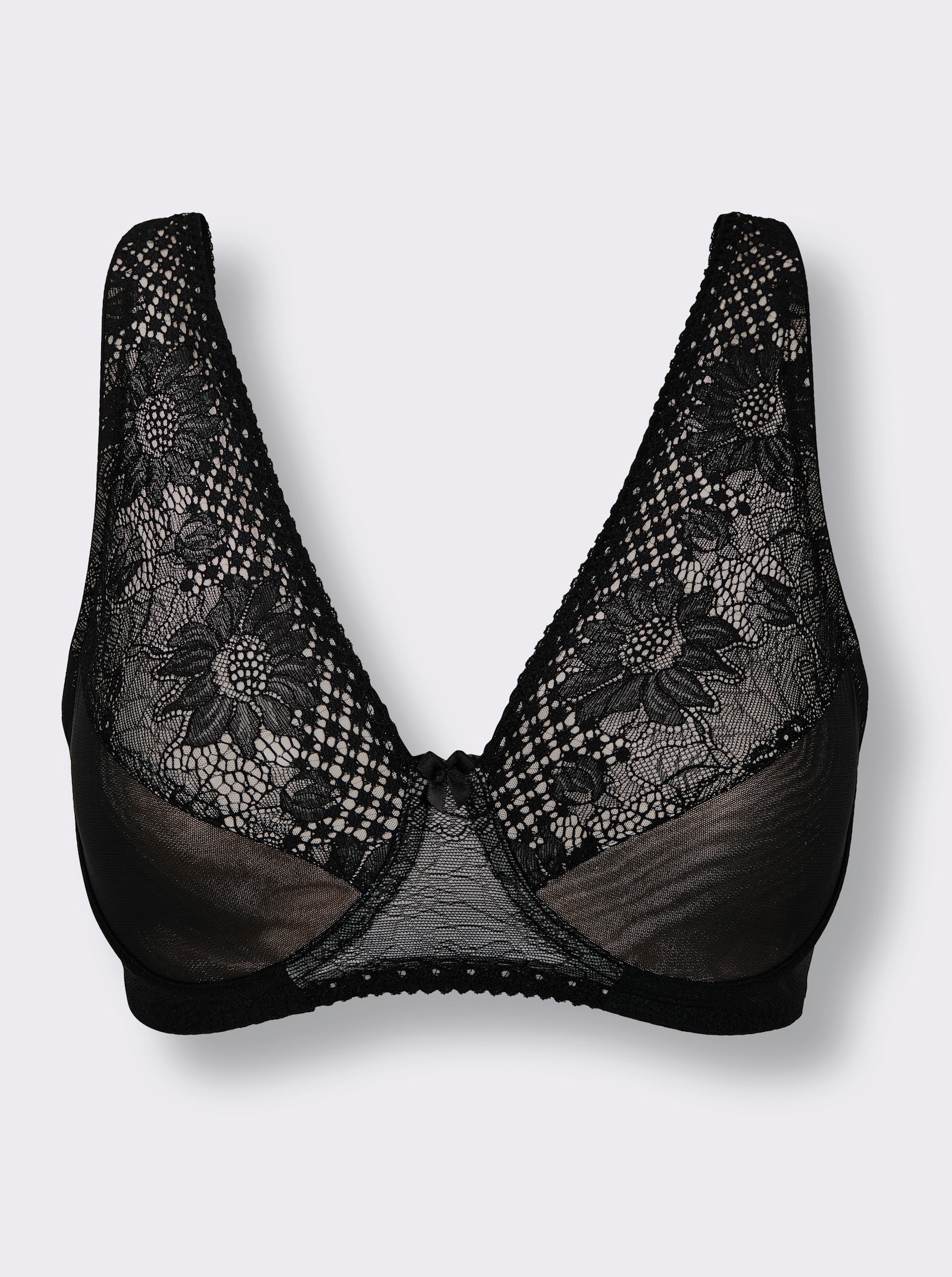 Miss Mary Bügel-BH mit extra flachen Nähten - schwarz