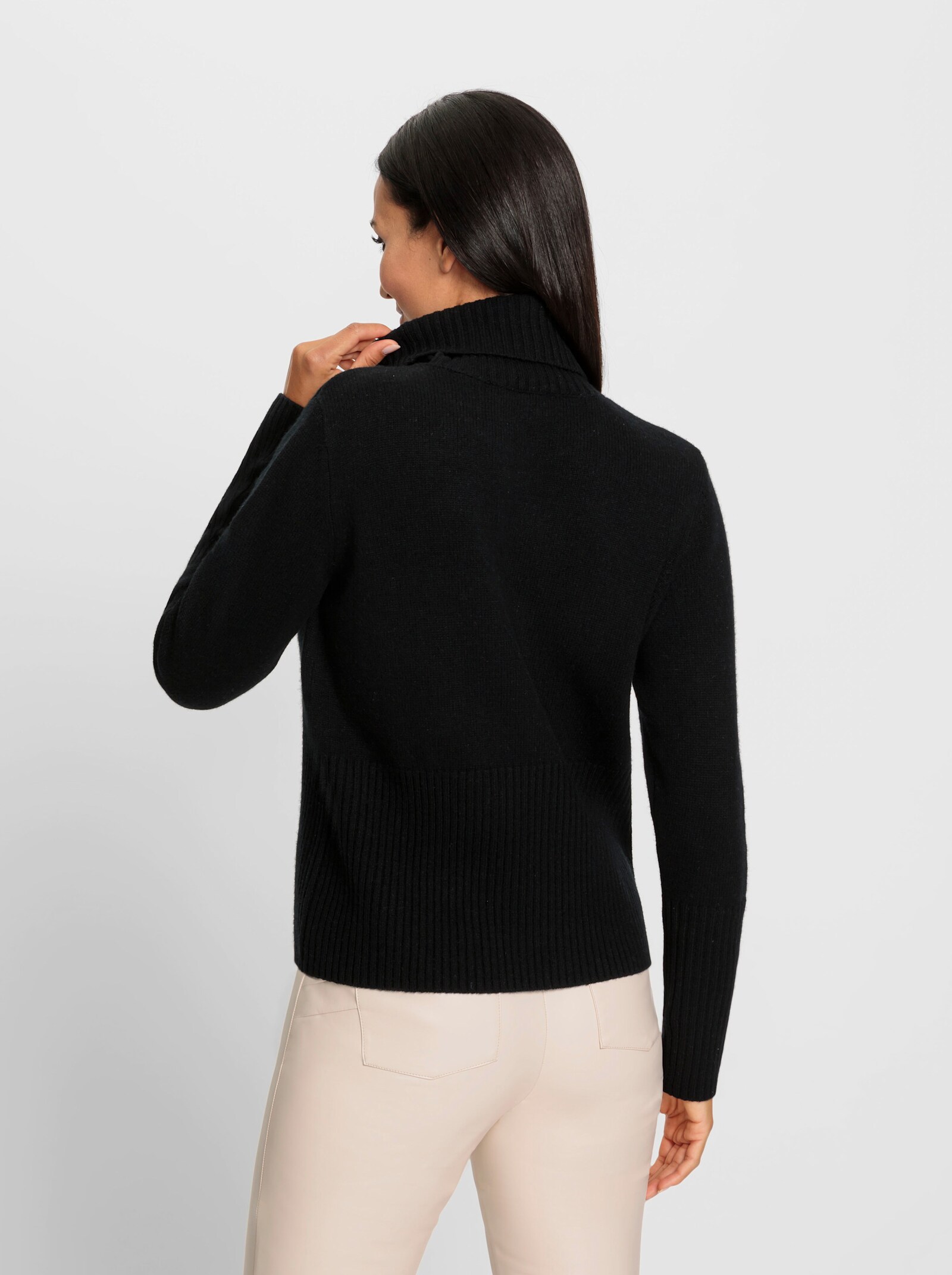 heine Rollkragenpullover mit Kaschmir-Anteil - schwarz