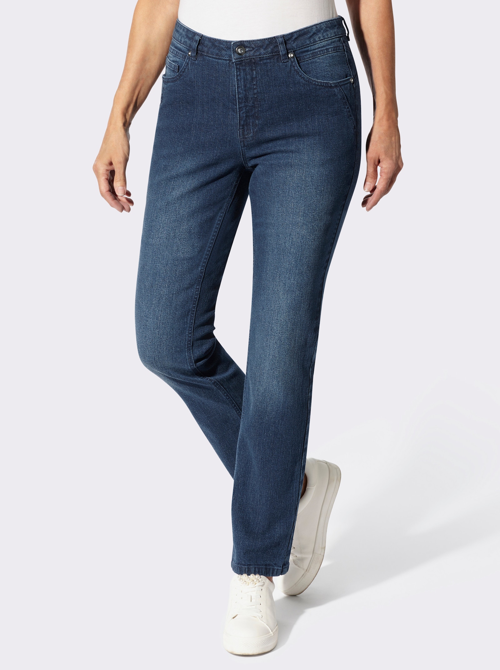 5-Pocket-Jeans mit Push-up-Effekt - dark blue