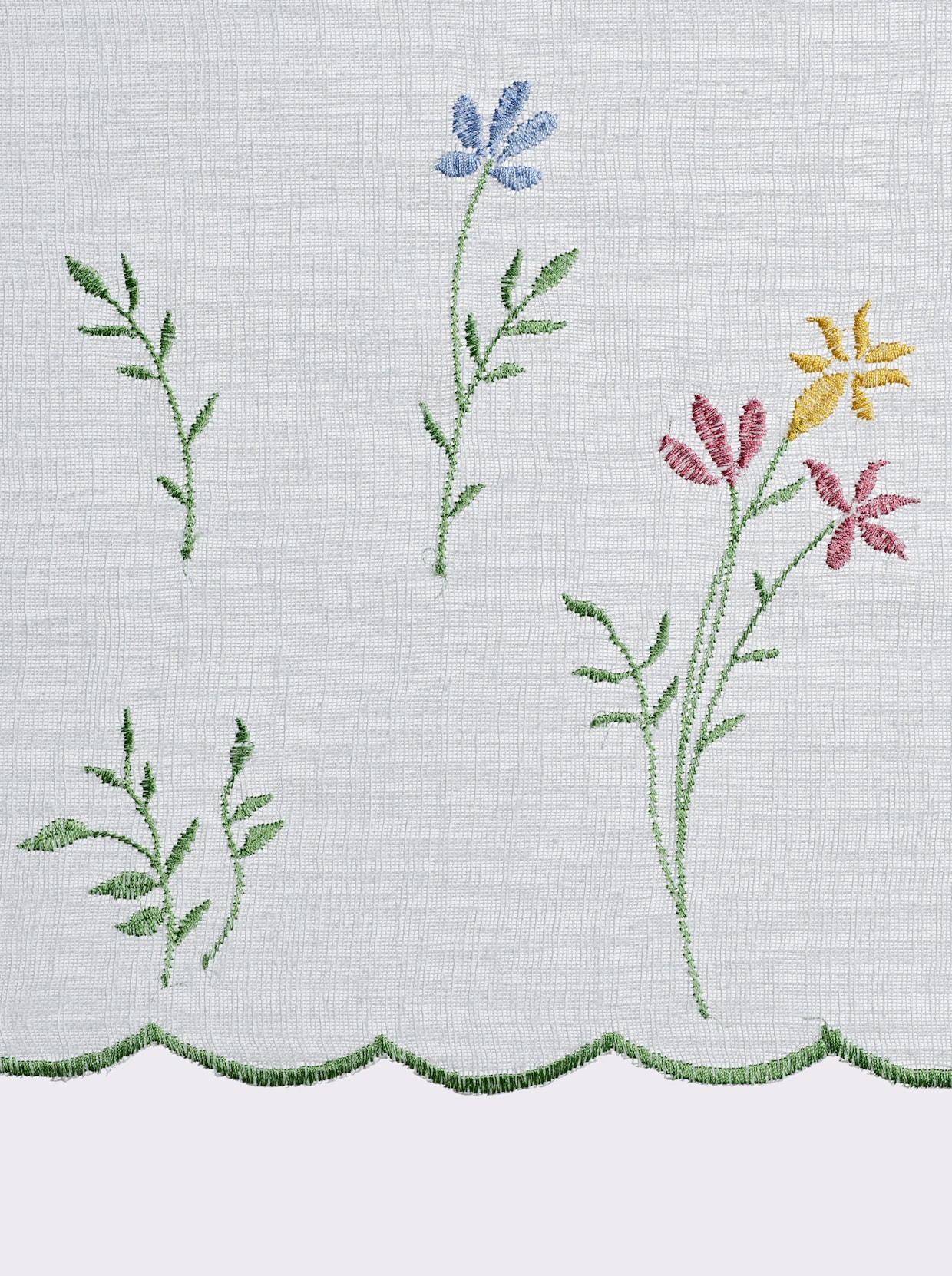 heine home Glasgordijn - wit-gekleurd