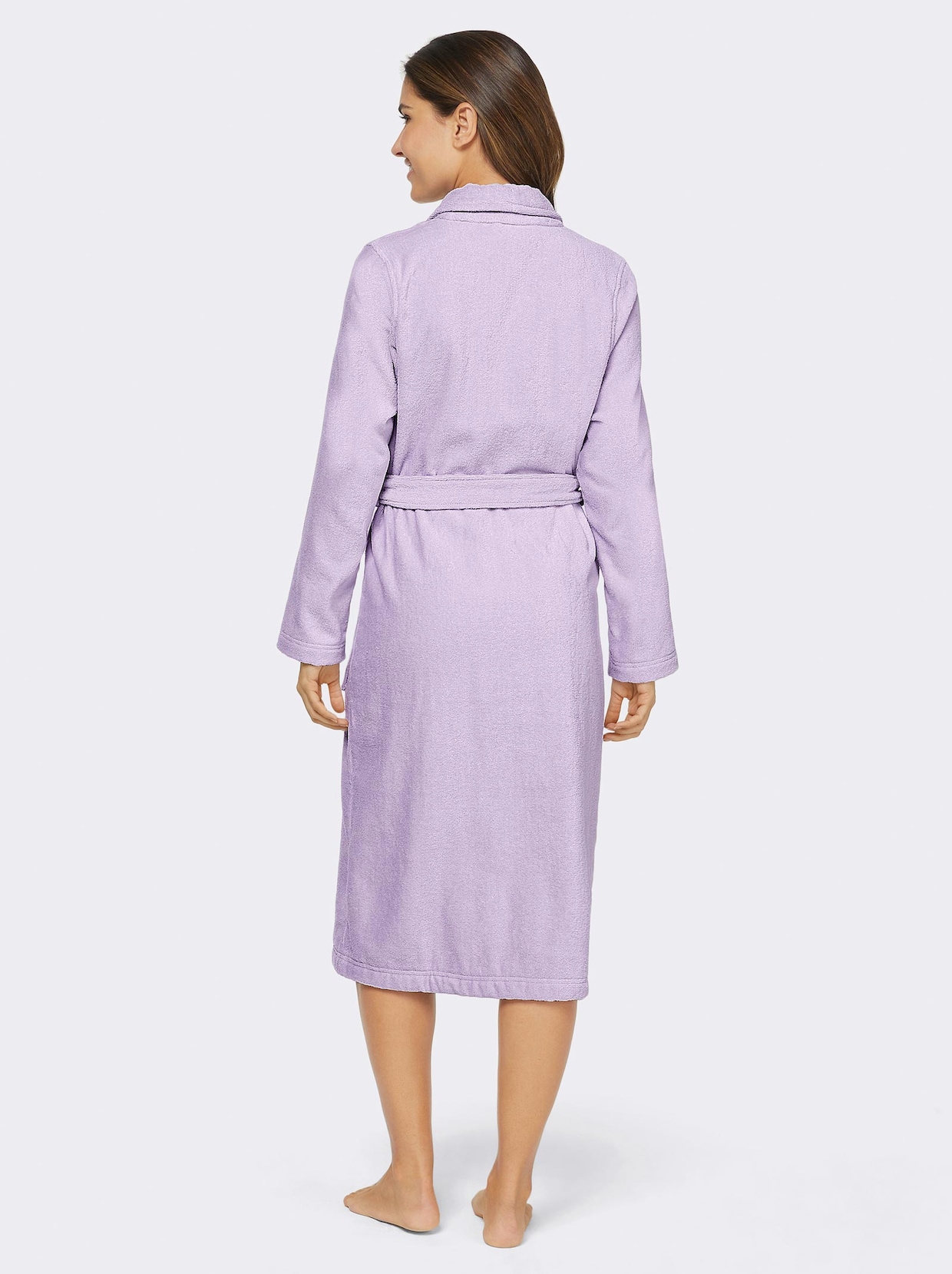 bademantel damen flieder