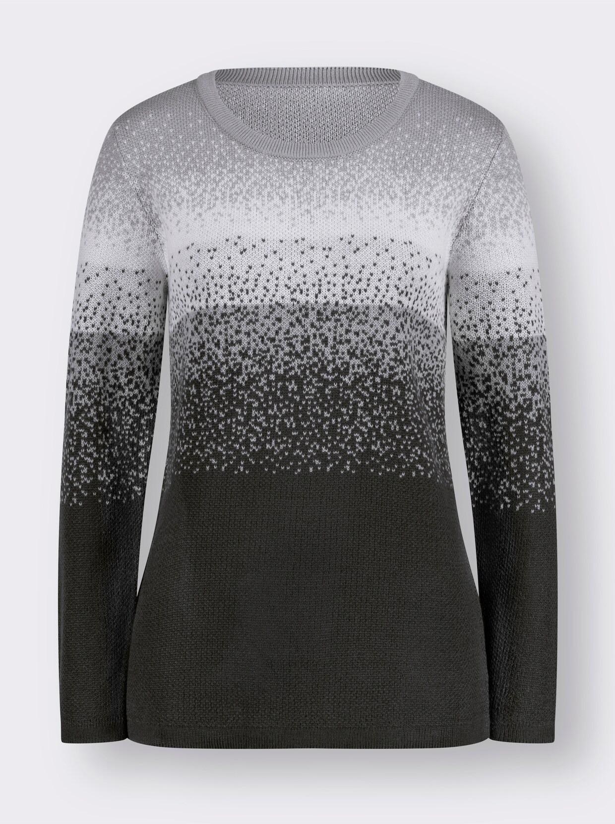 Pullover met lange mouwen - grafiet gedessineerd
