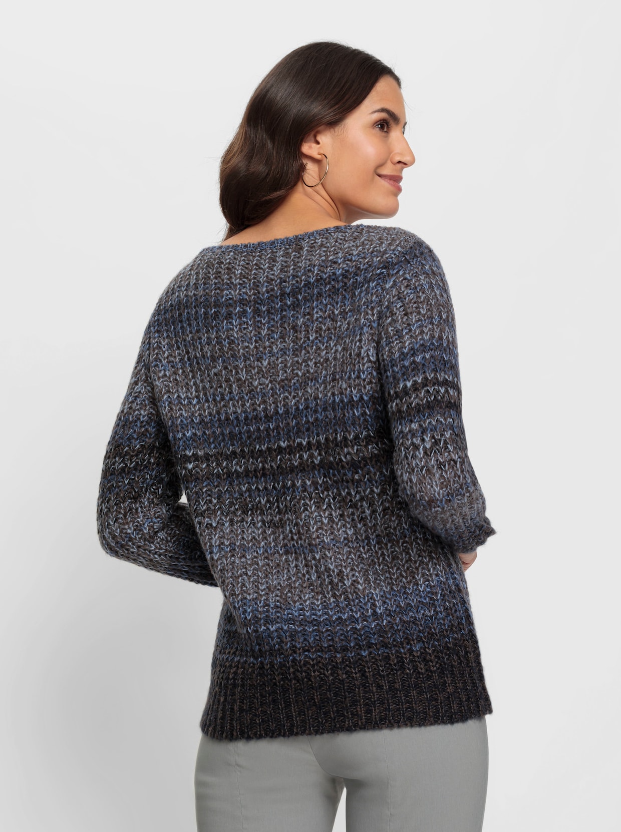 Pullover - dunkelblau-gemustert