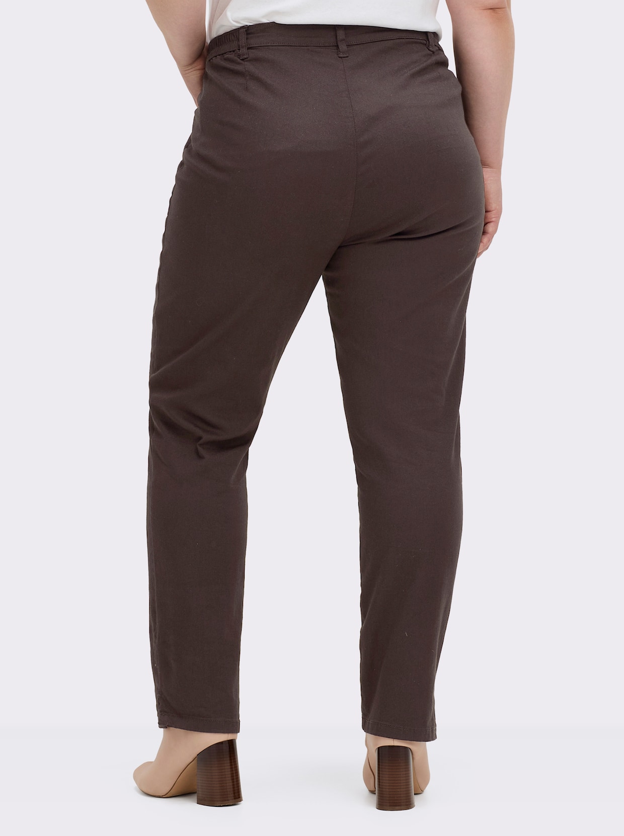 Jeans mit Stretch-Anteil - schokobraun