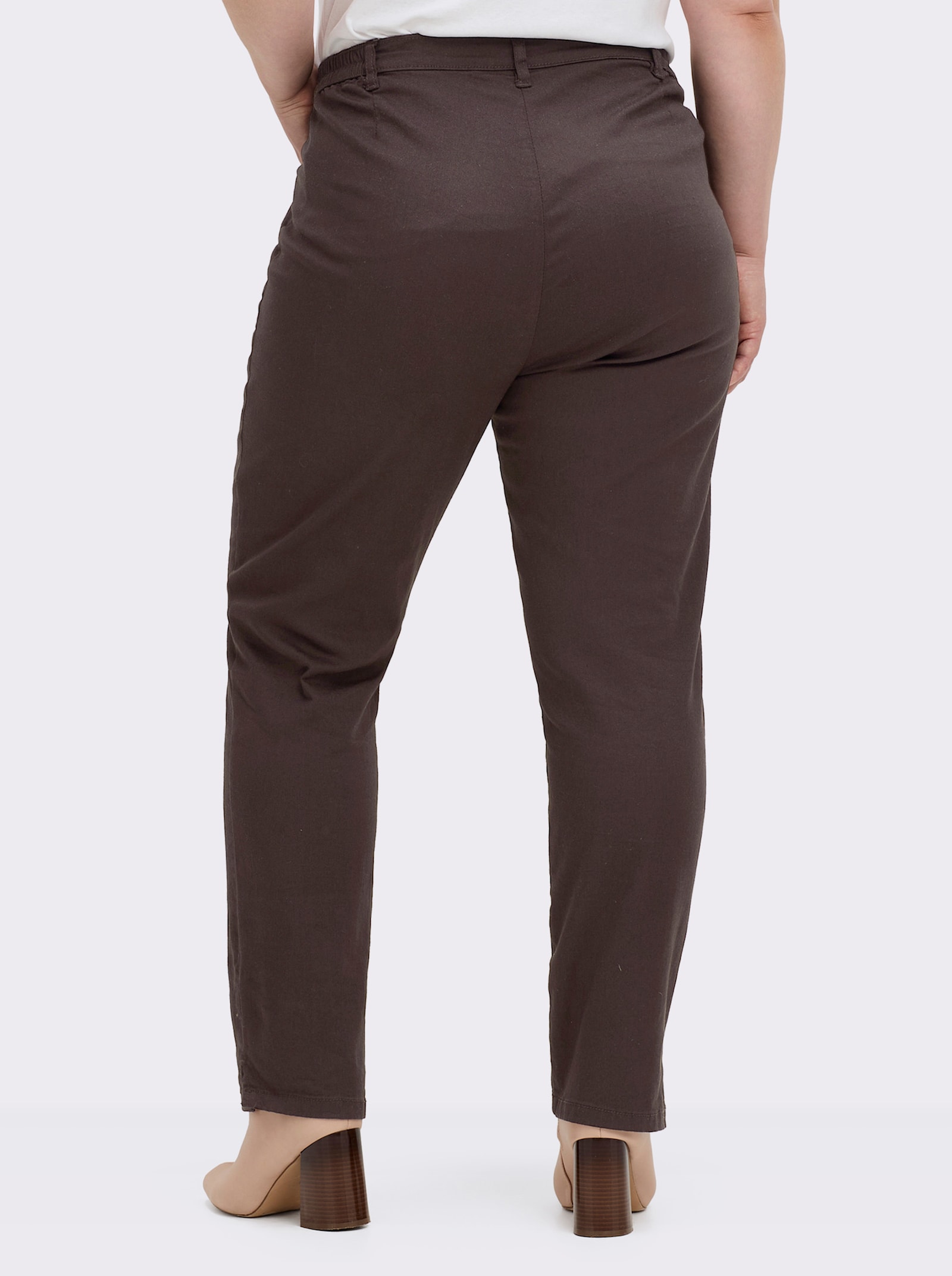 Jeans mit Stretch-Anteil - schokobraun