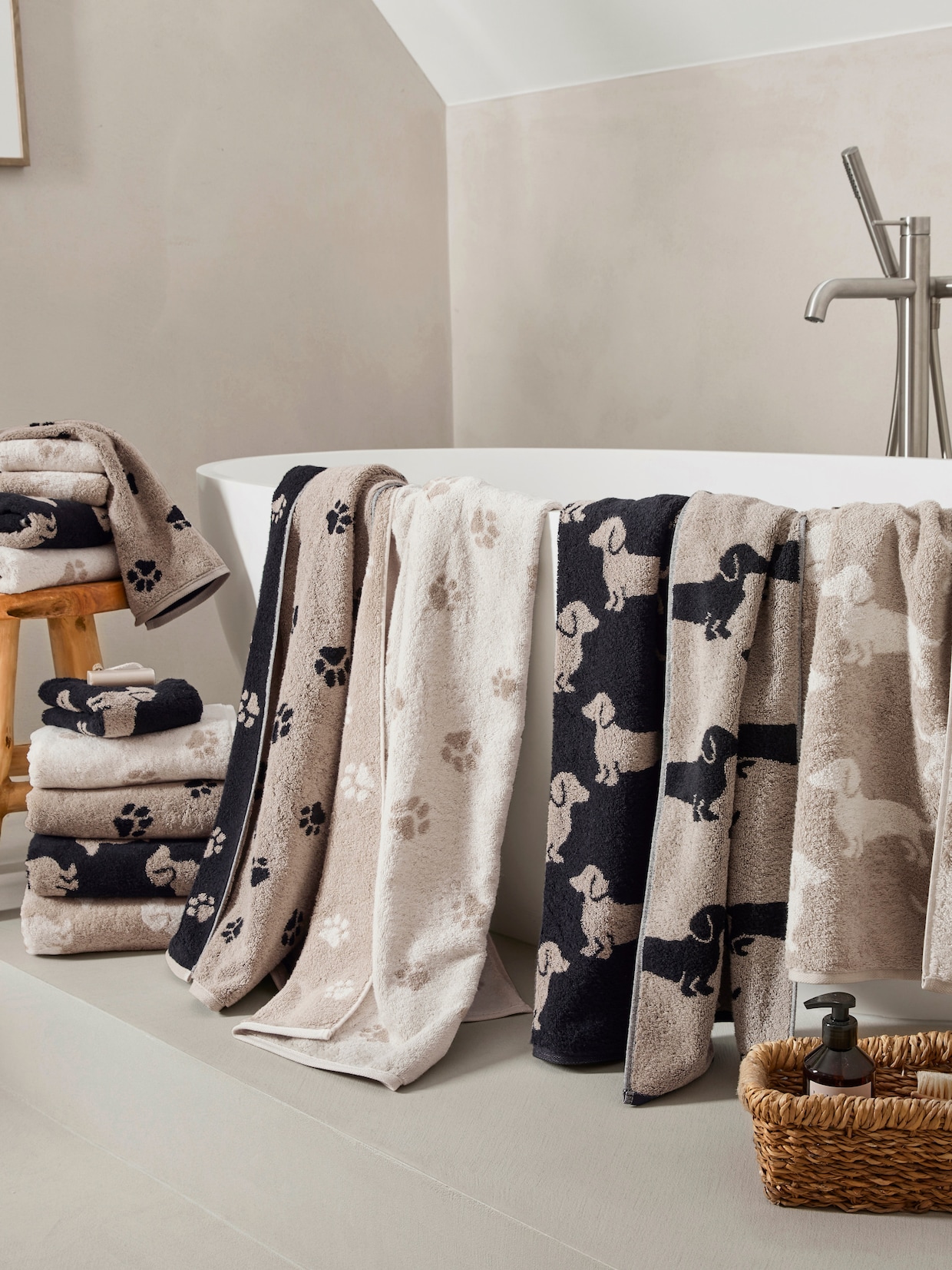 Cawö Handtuch - schwarz