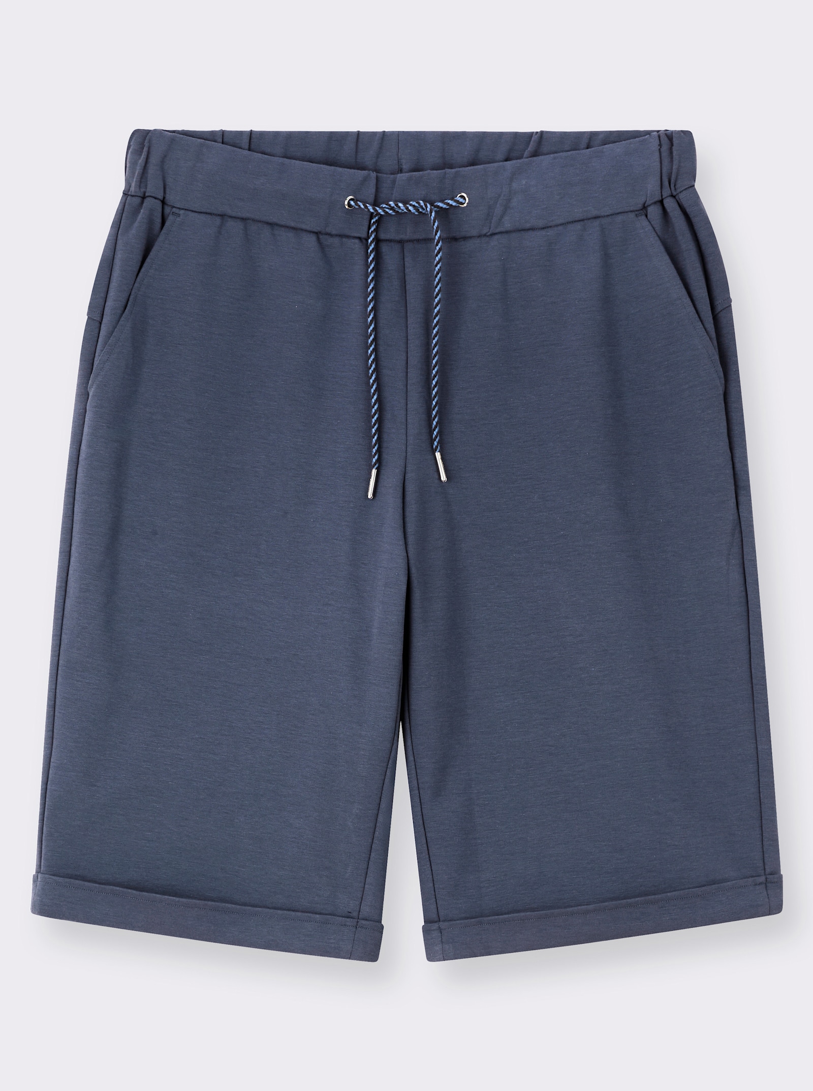 sheego Bermudas mit Schlupfbund, aus Jersey - rauchblau