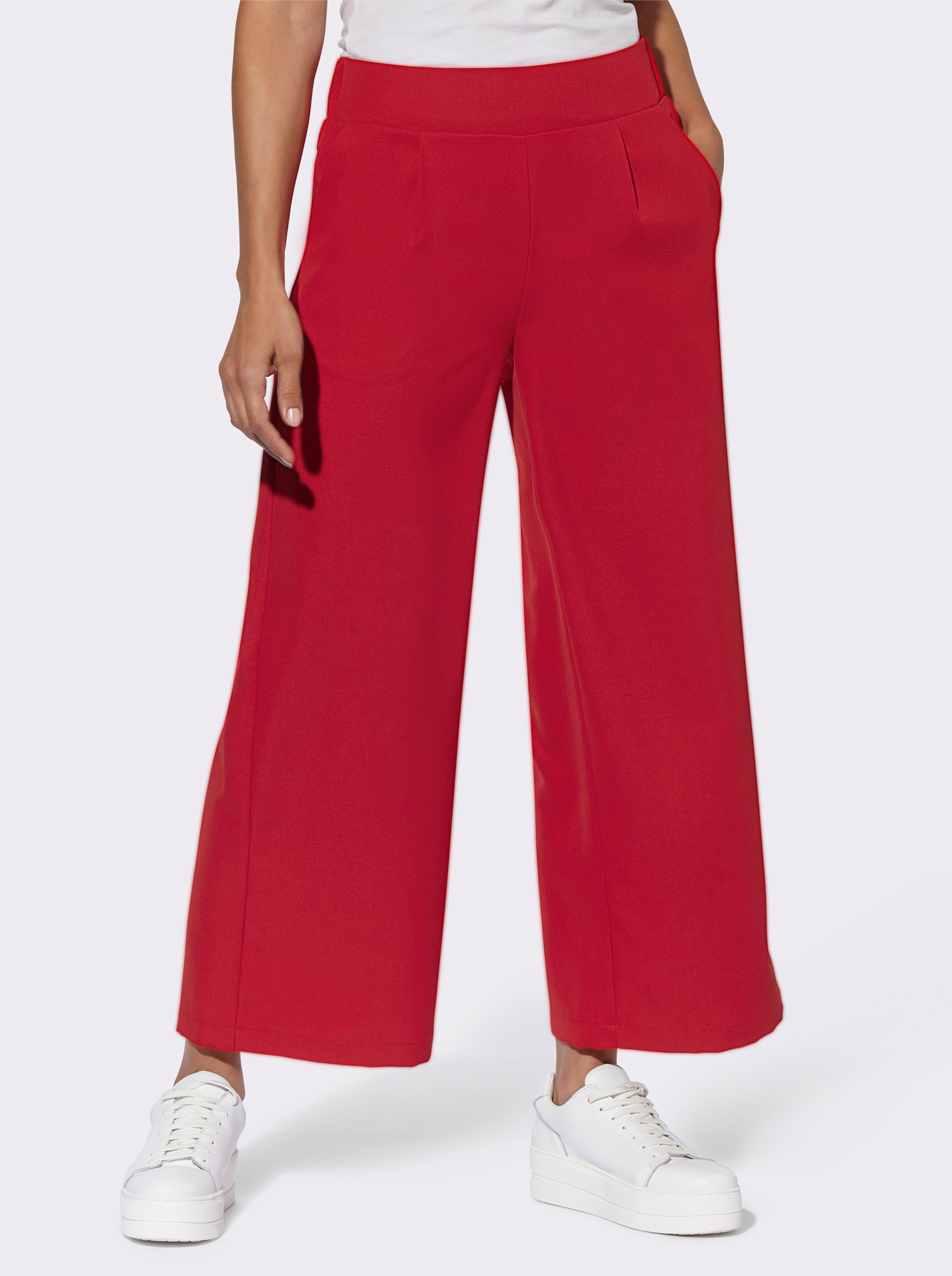 Culotte mit hoher Taille - rot