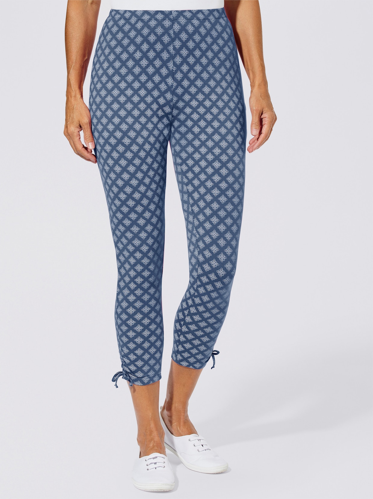 Leggings - jeansblau-gemustert