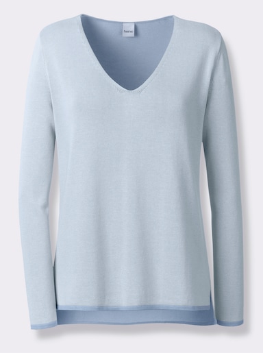 heine Pullover - hellblau-bleu-gemustert