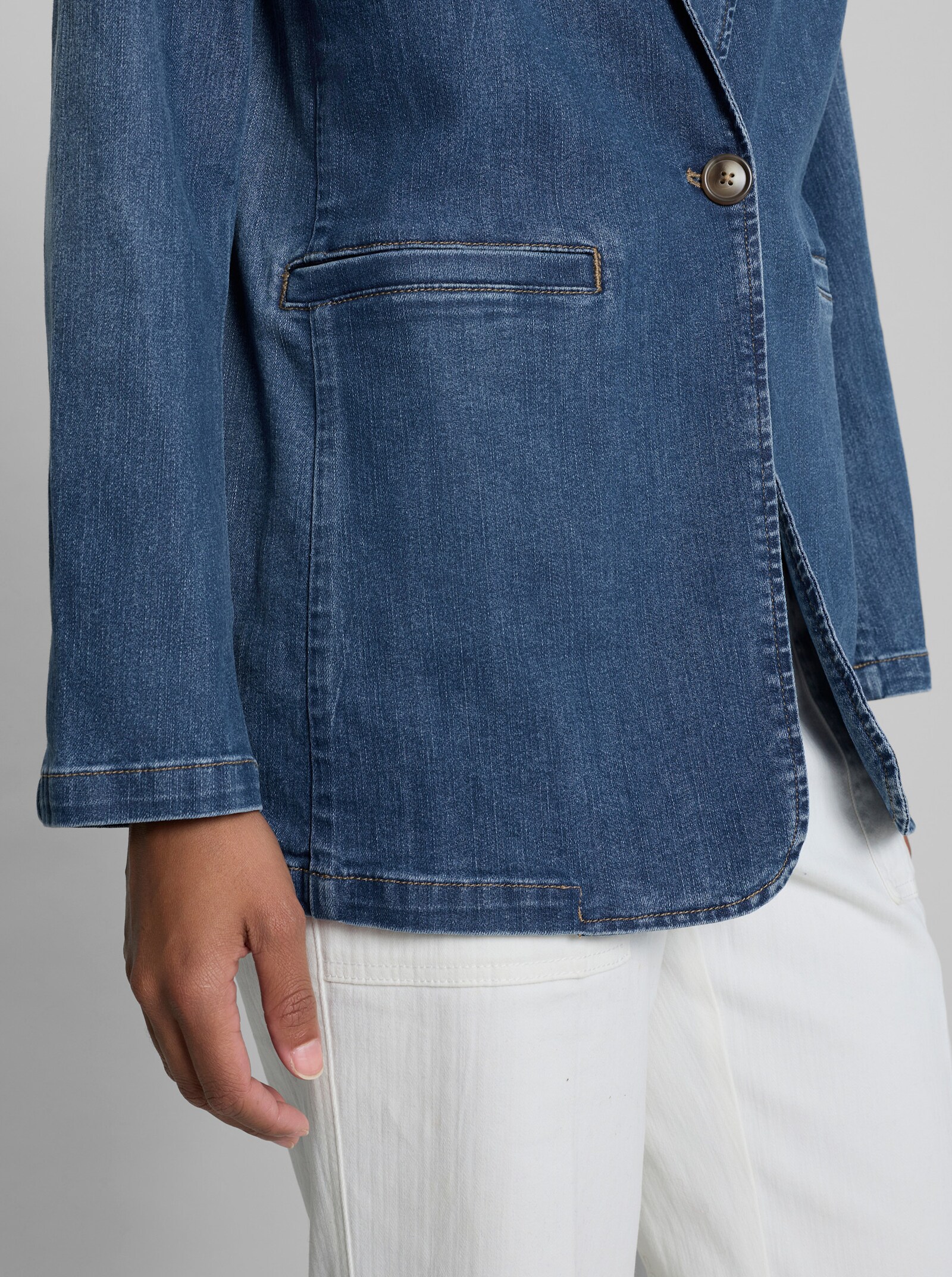 heine Jeansblazer mit 1-Knopf-Verschluss - blue-stone-washed