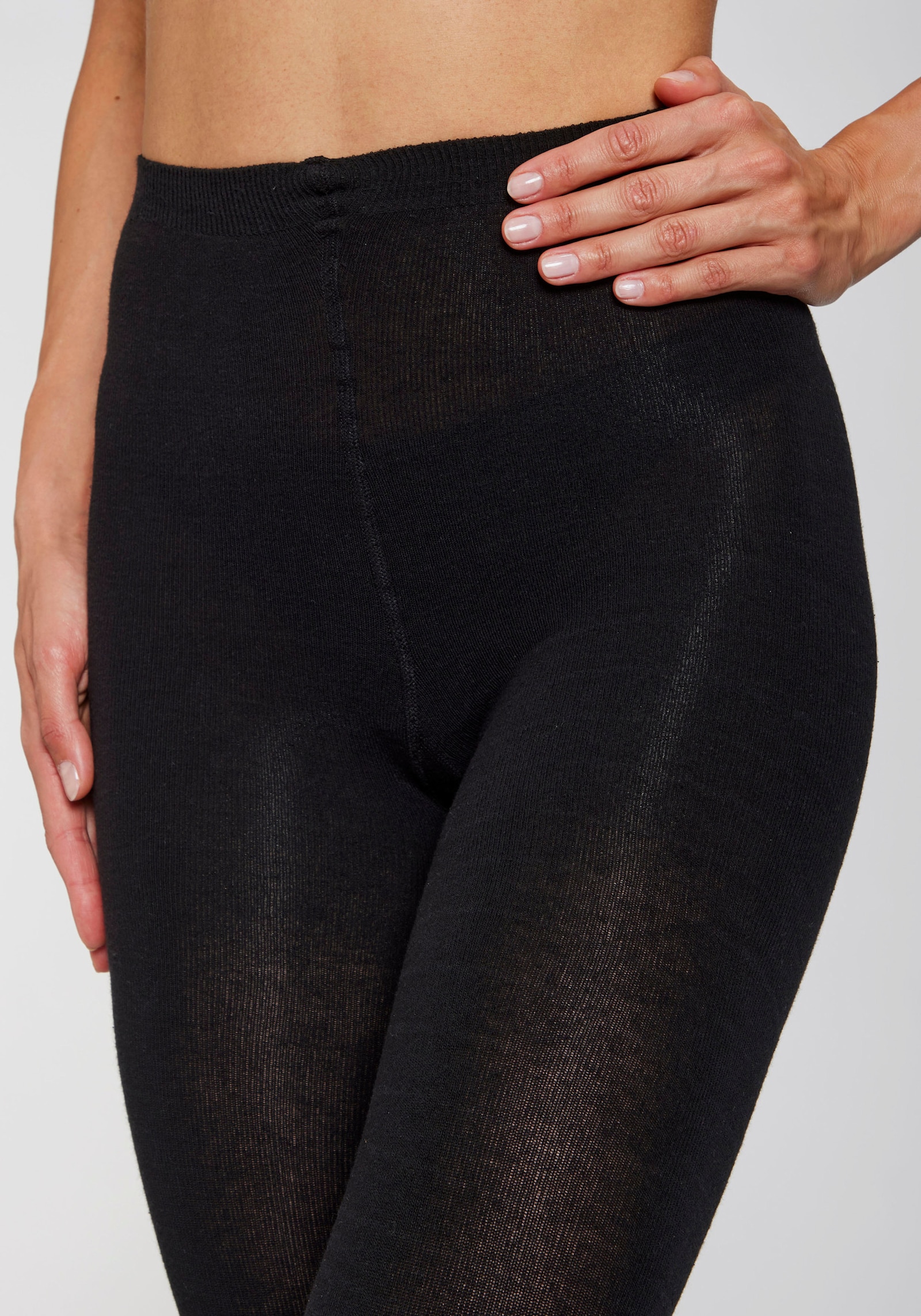 Lavana Strickstrumpfhose - schwarz