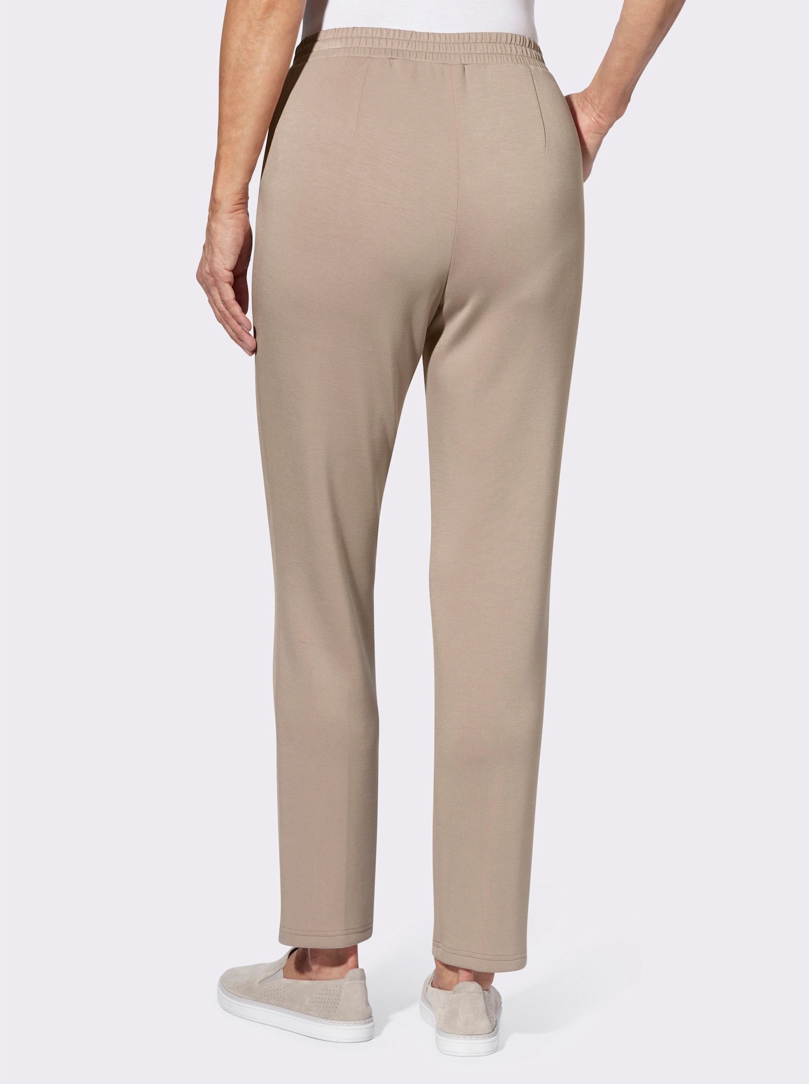 Comfortbroek met biezen - sesam