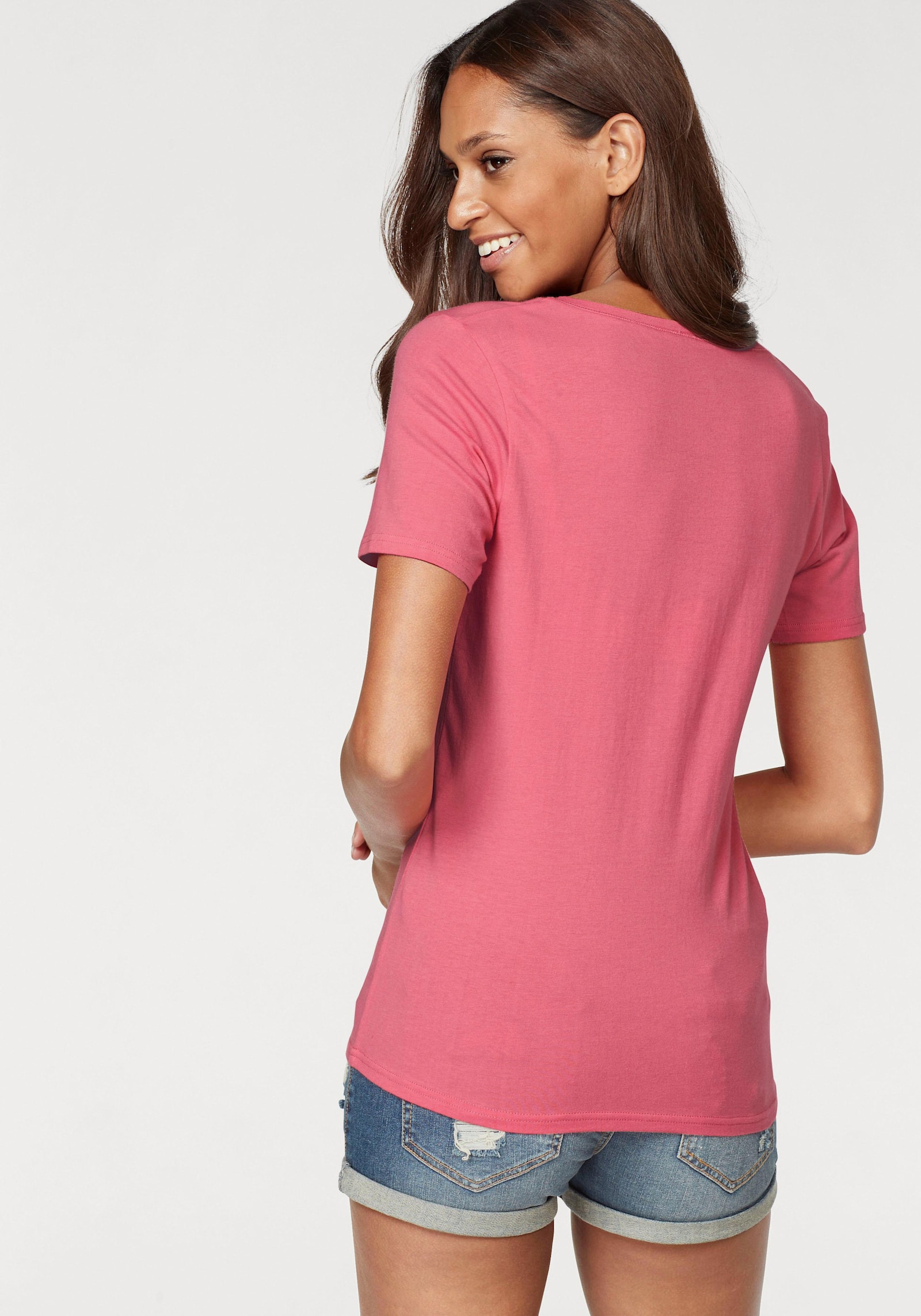 Vivance T-Shirt - apricot, weiss