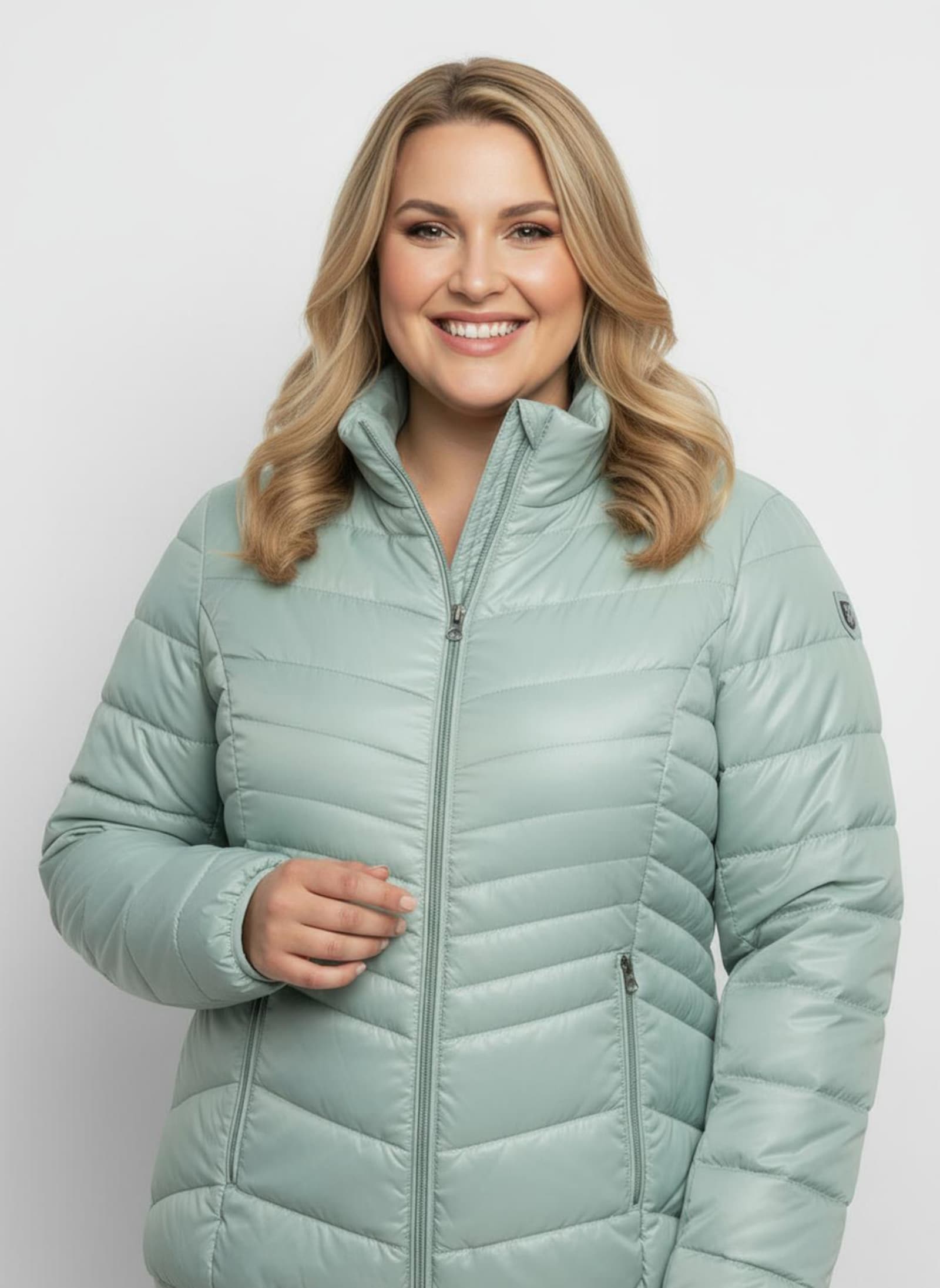 Steppjacke mit abzippbaren Ärmeln - kalkmint