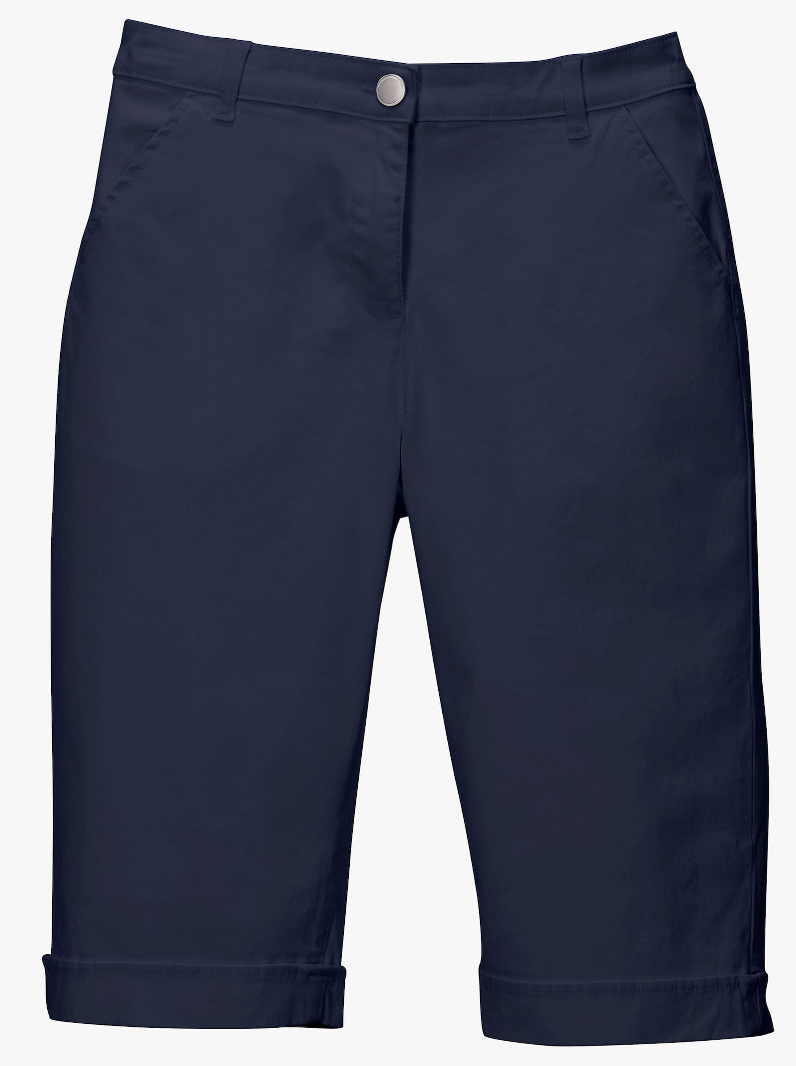 Jeansbermudas mit Dehnbund hinten - marine