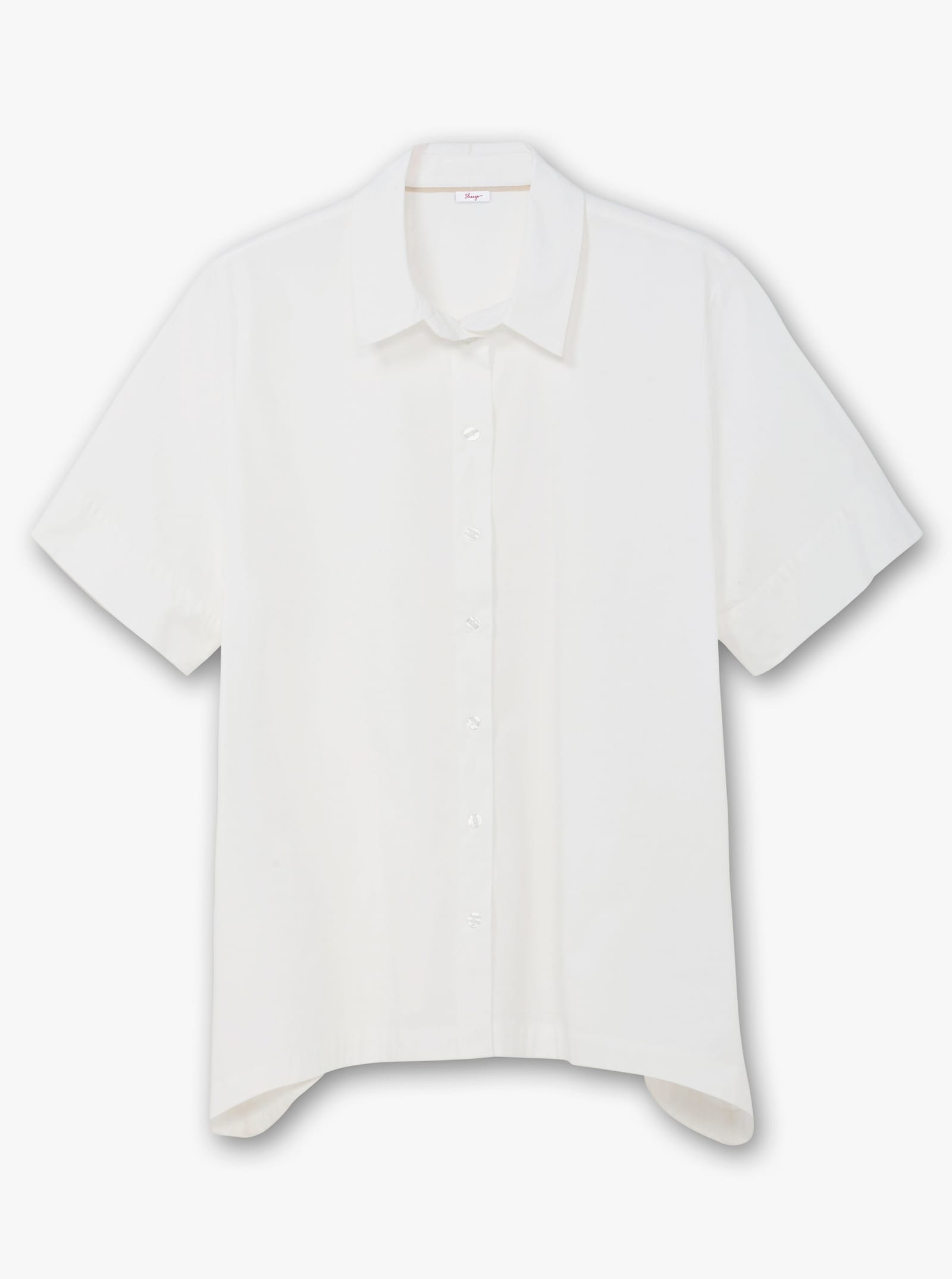 sheego Hemdbluse in weiter Form, mit Zipfelsaum - ecru