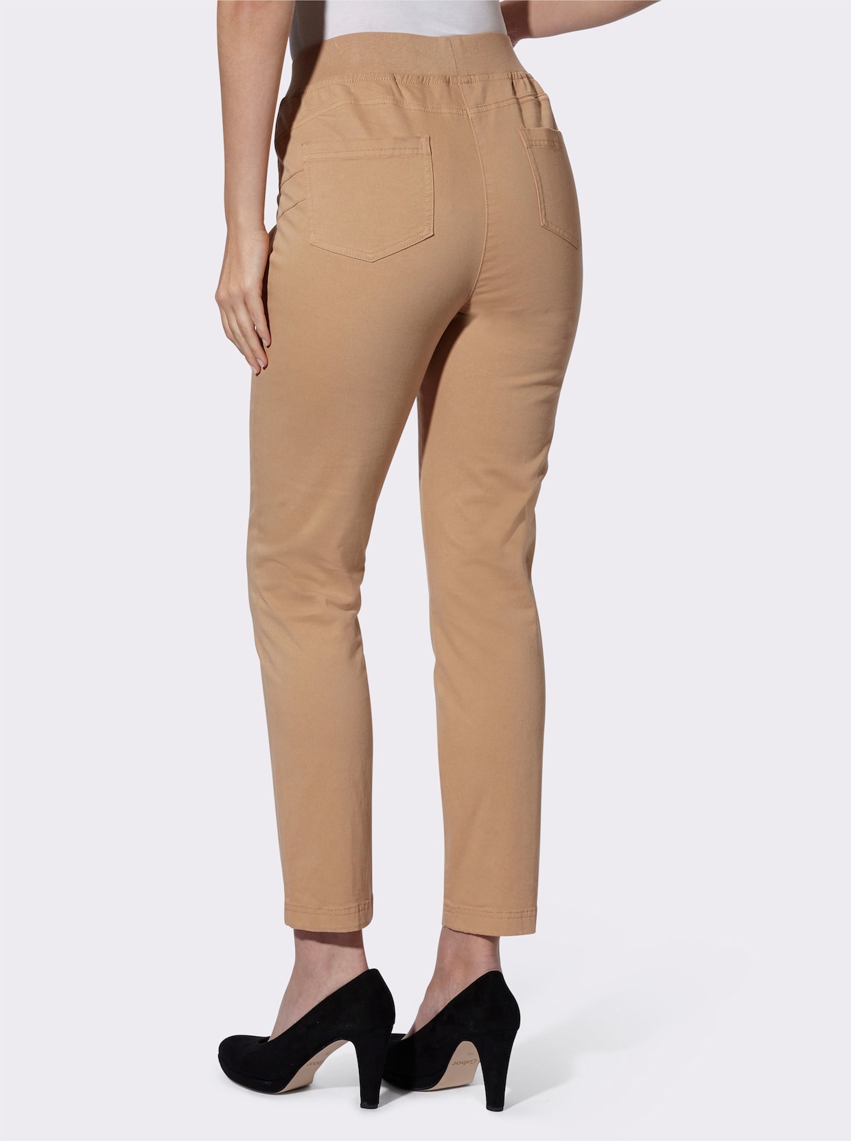 Push-up-Jeans - camel