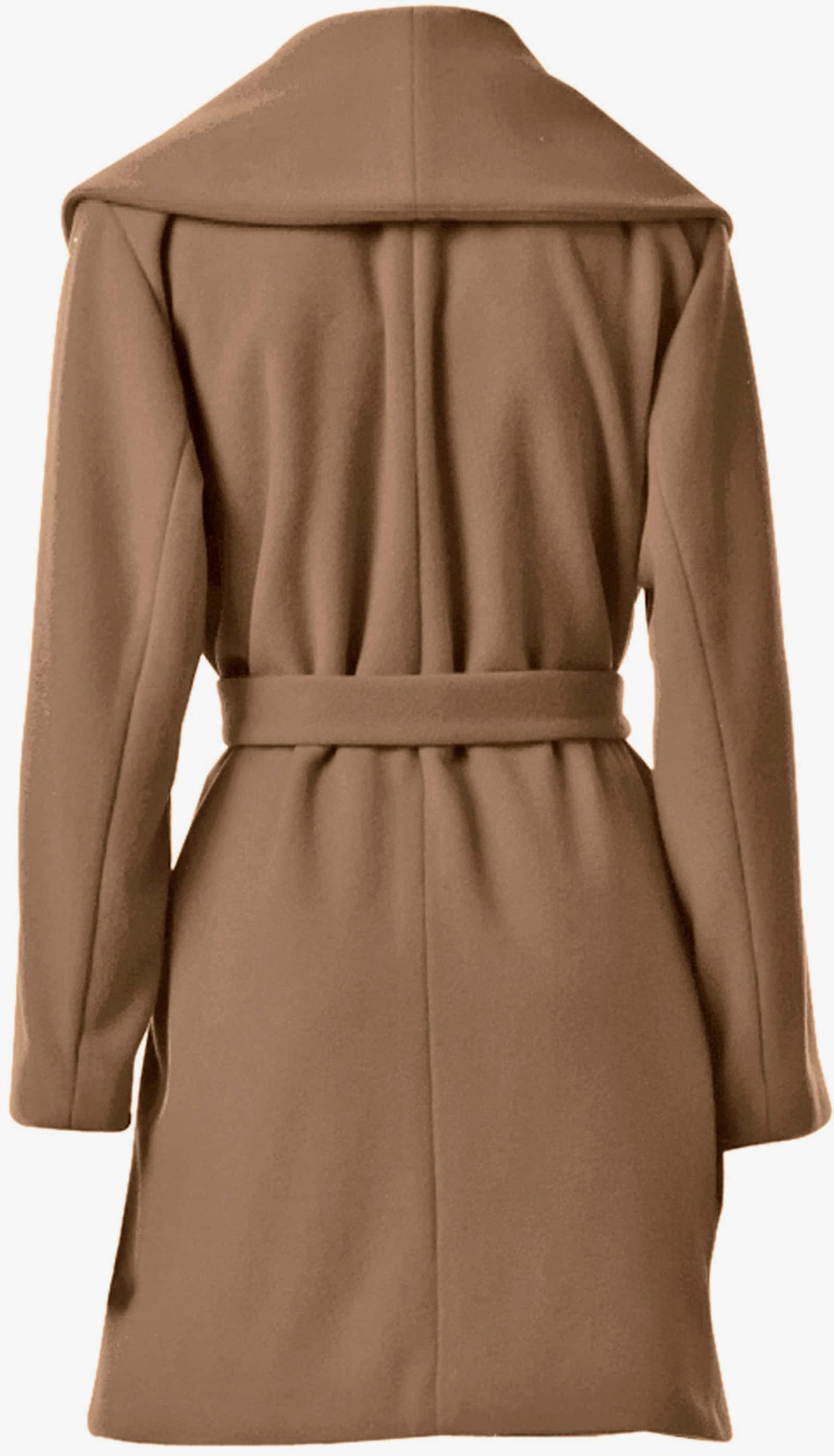 heine Wolljacke mit Schalkragen - camel