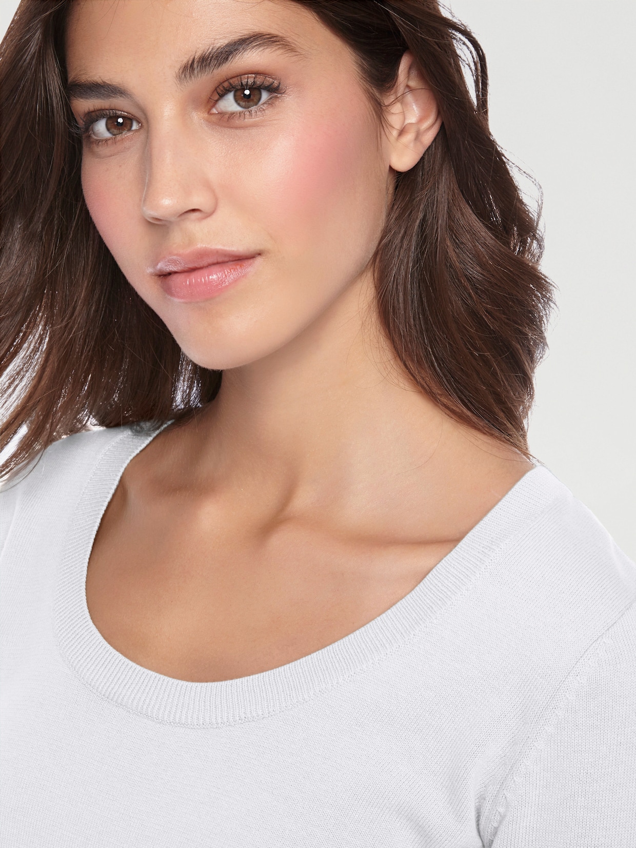 heine Pull encolure ronde - blanc
