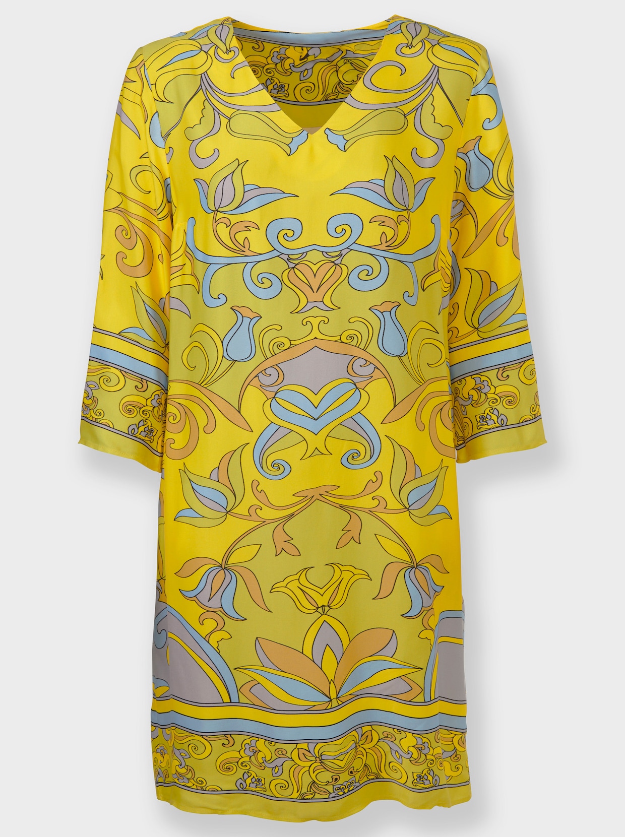 heine Robe imprimée - jaune soleil-citron vert imprimé