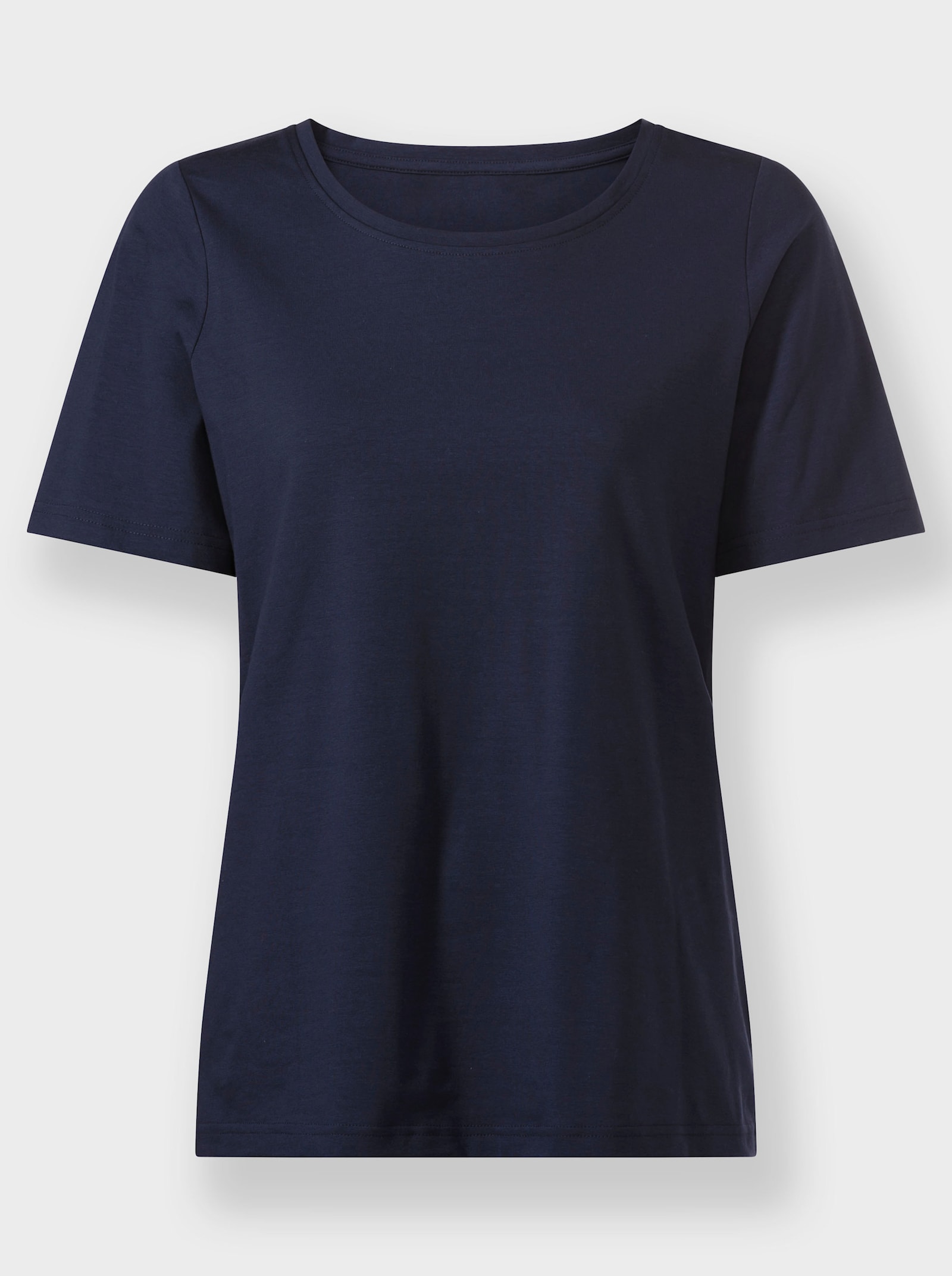 Tričko s krátkým rukávem s kulatým výstřihem - námořnická modrá