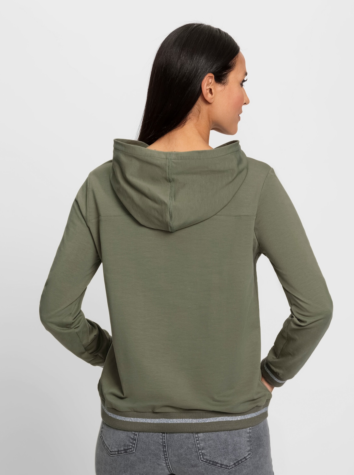 heine Sweatshirt met capuchon - kaki