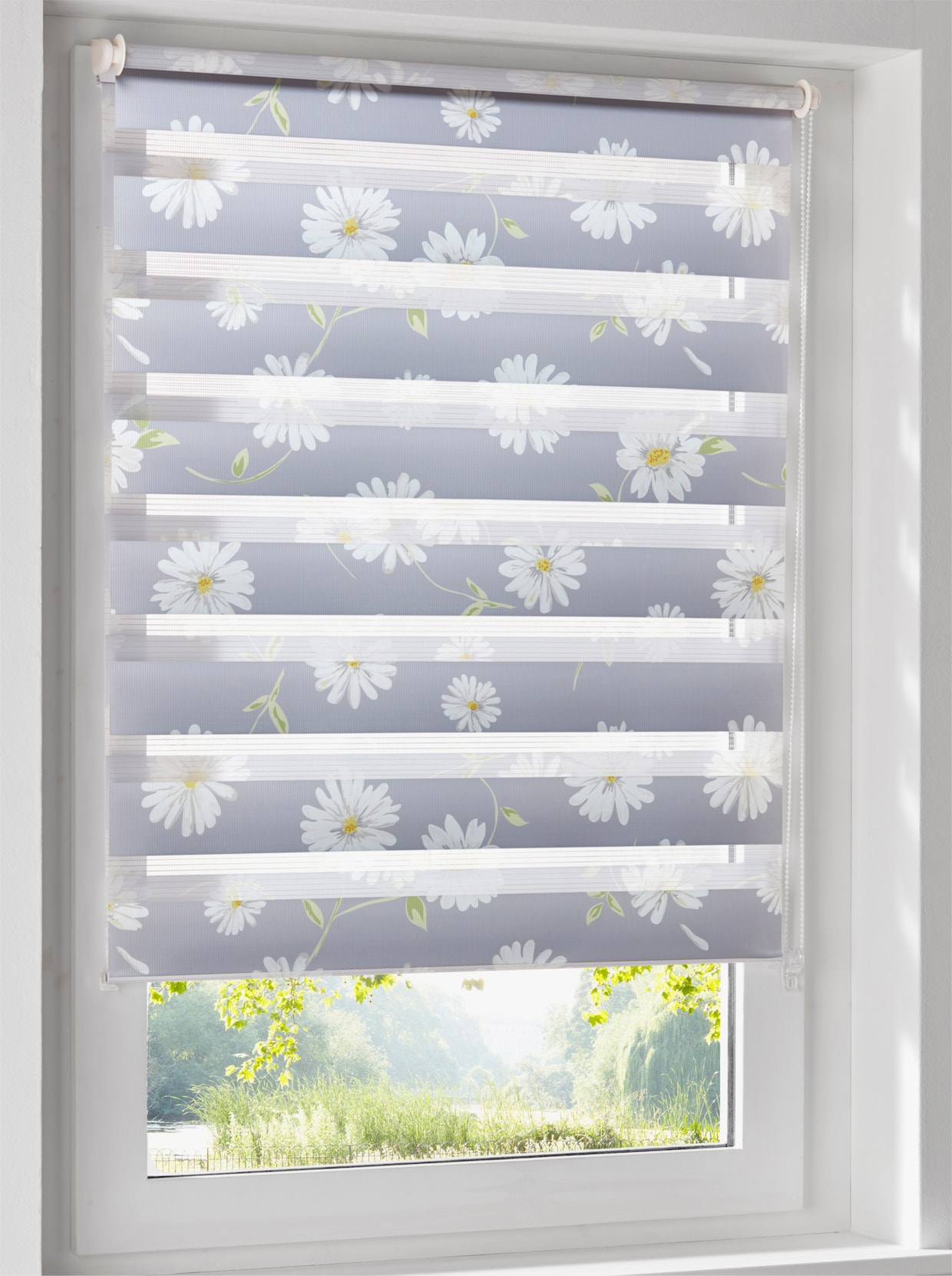 heine home Double enrouleur - gris imprimé