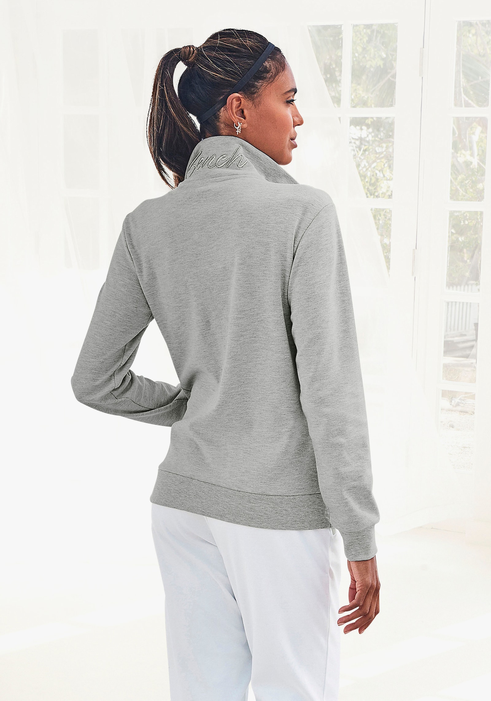 Bench. Loungewear Veste sweat - gris clair chiné