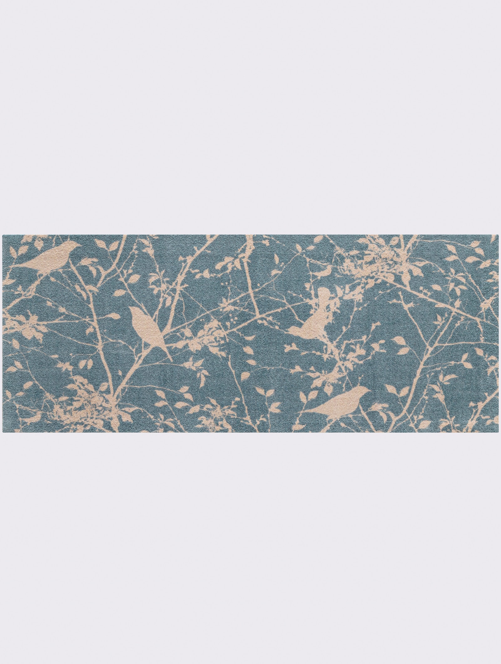 wash+dry by Kleen-Tex Fussmatte - blau-ecru