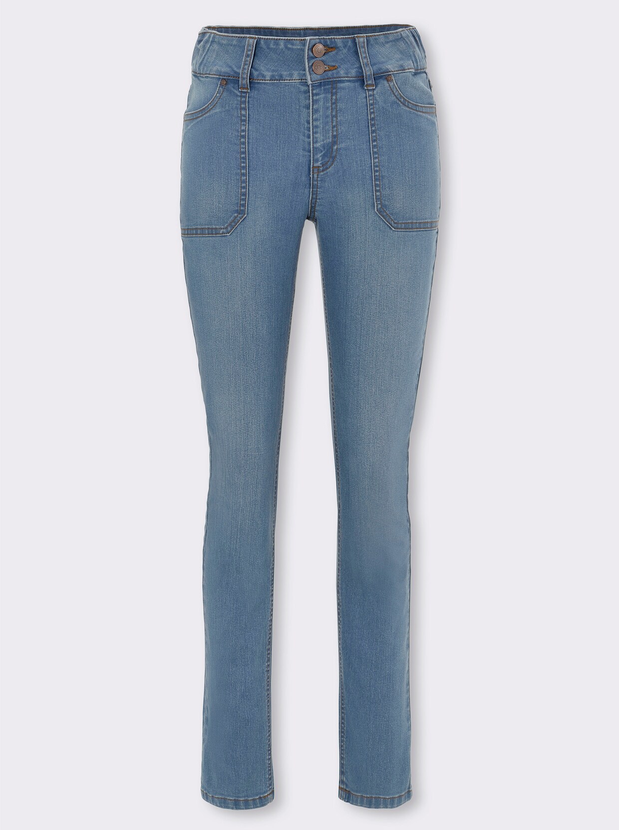 jeans - blue-bleached