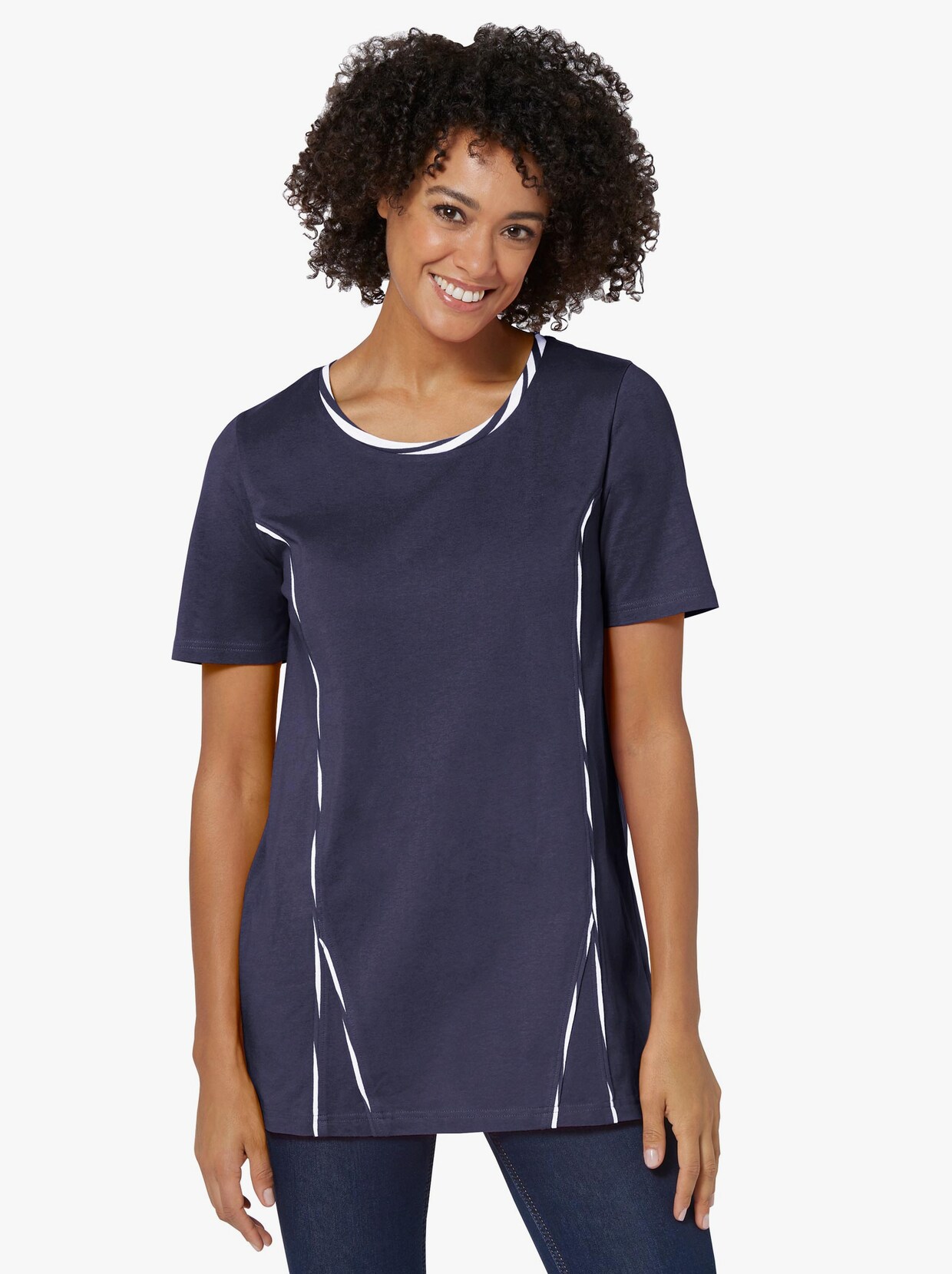Longshirt - nachtblau
