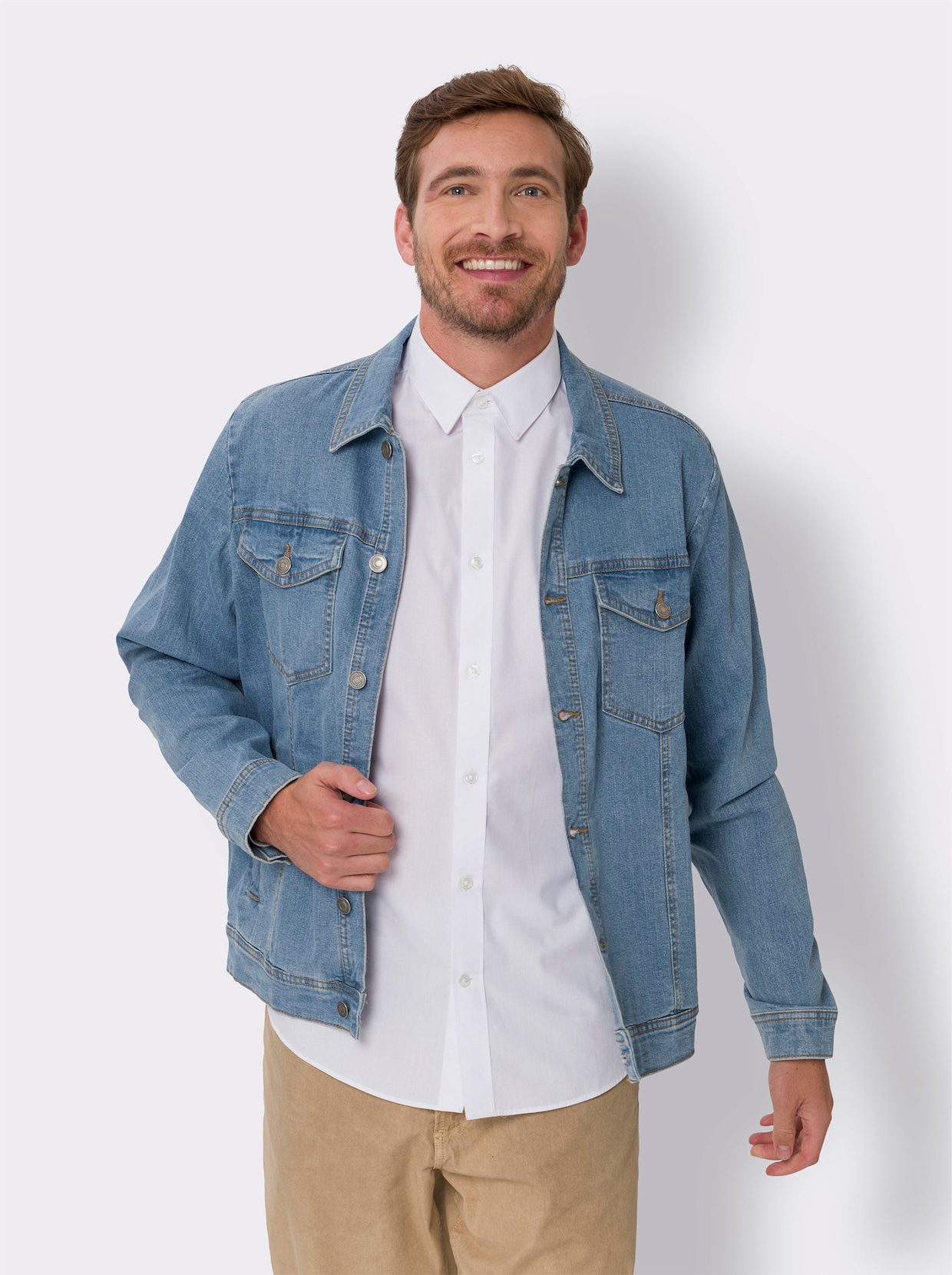 Jeans-Jacke - blue-bleached