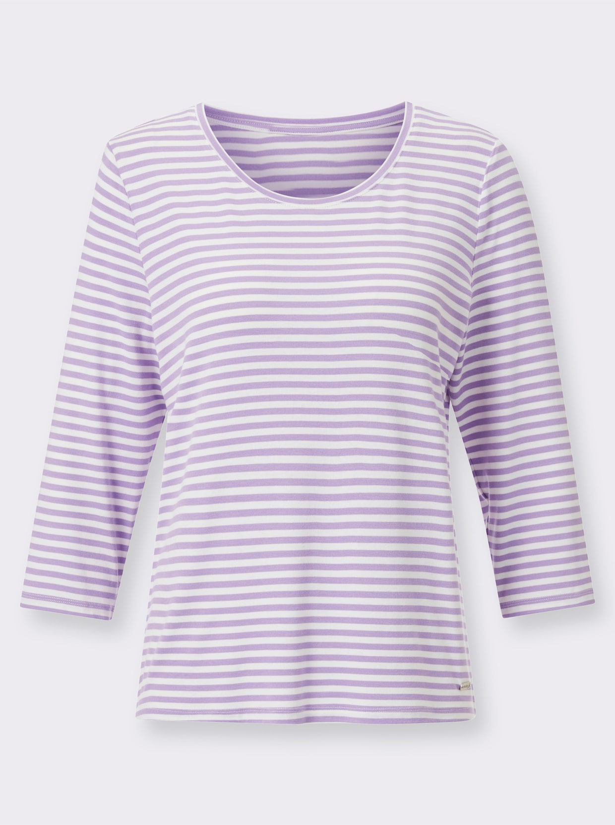 Ringelshirt - lavendel-geringelt