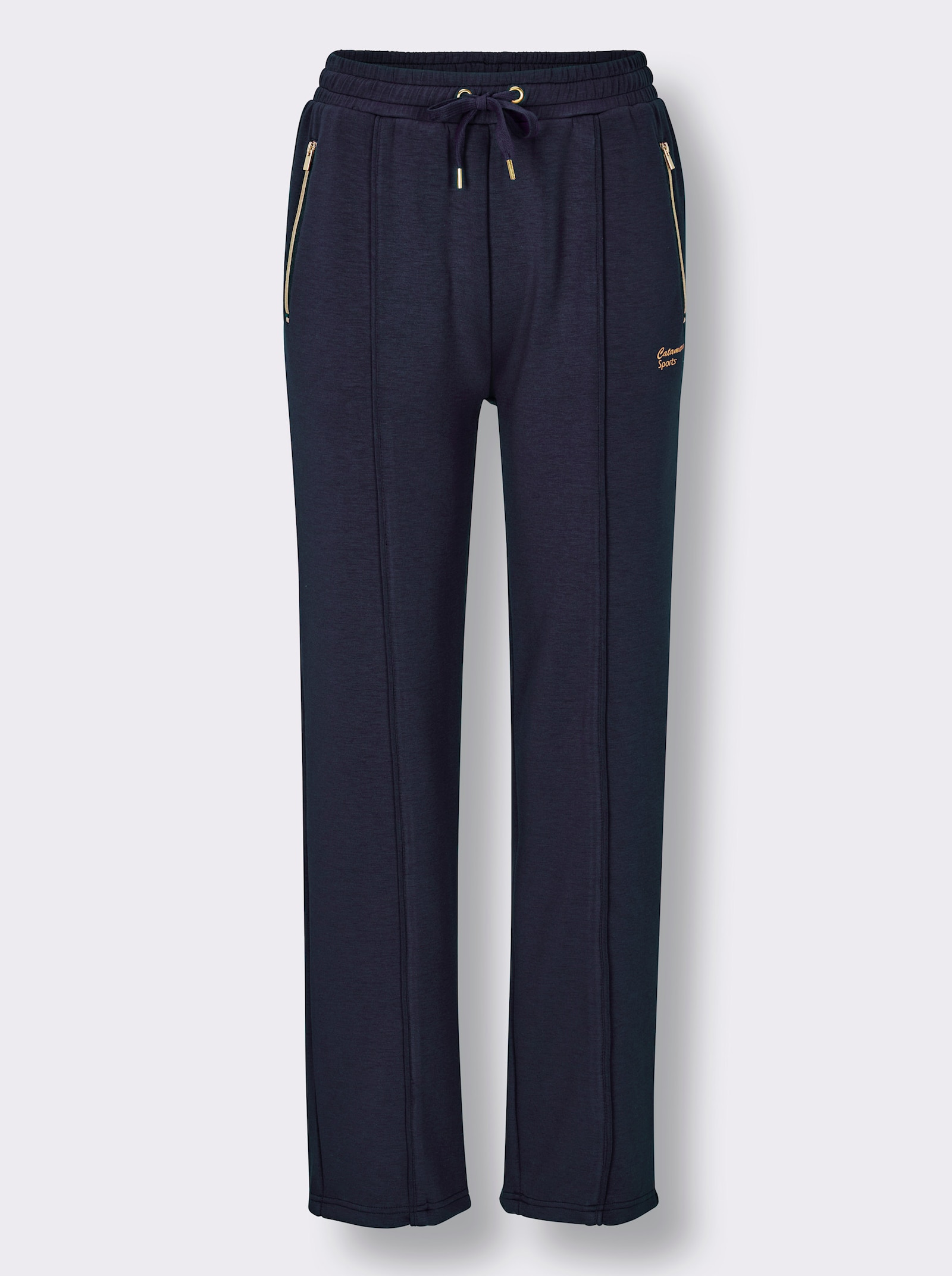 Catamaran Sports Freizeithose mit Kontrast-Paspel - marine