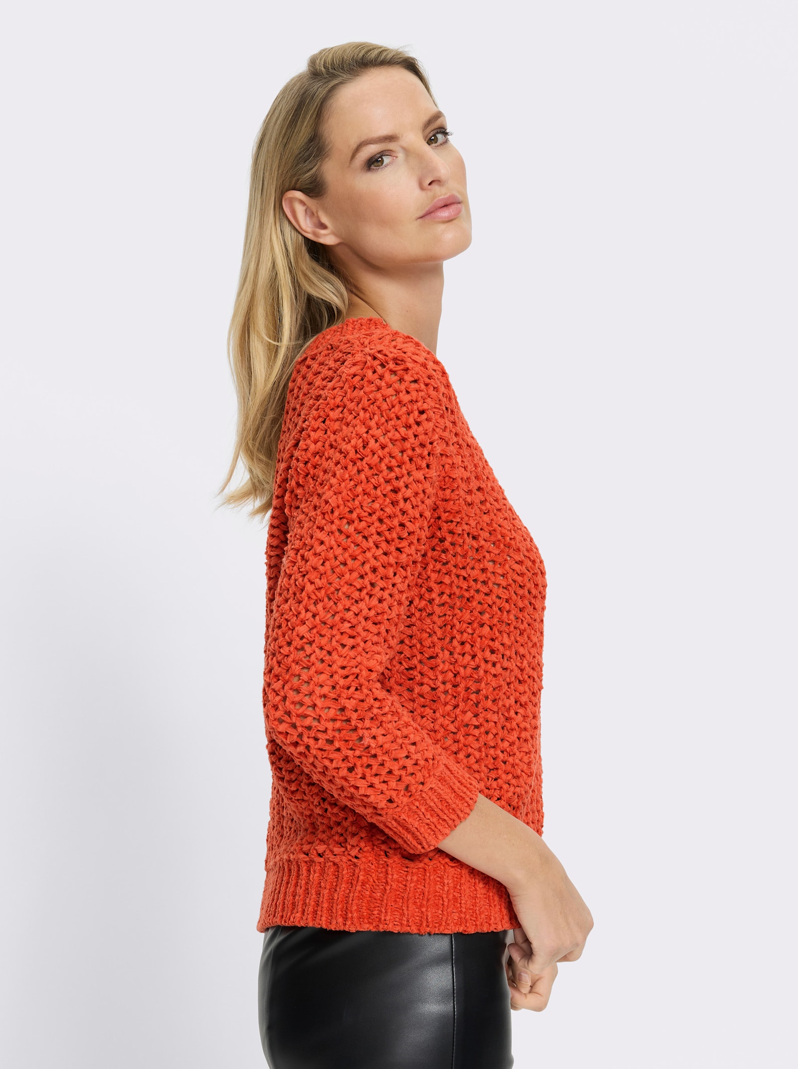 heine Strickpullover leicht transparent - terra